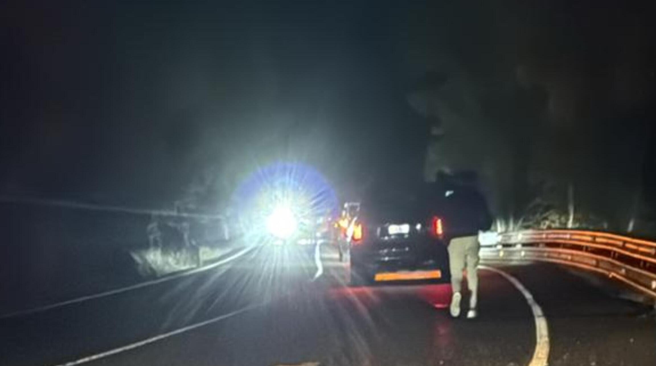 Arran de l'accident hi ha hagut una mica de retenció.