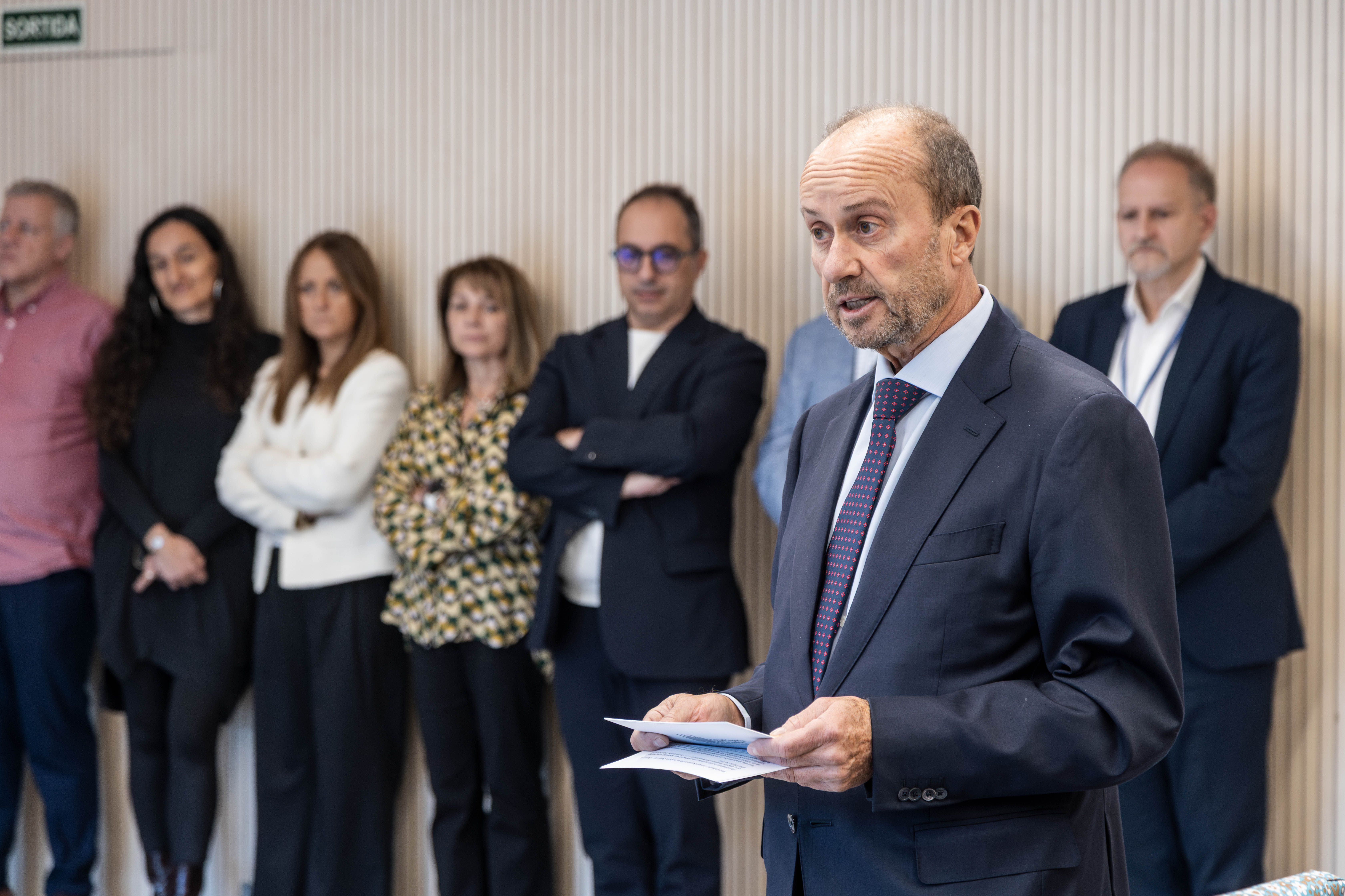 El president del CSJ duant el seu parlament. El president del CSJ duant el seu parlament.