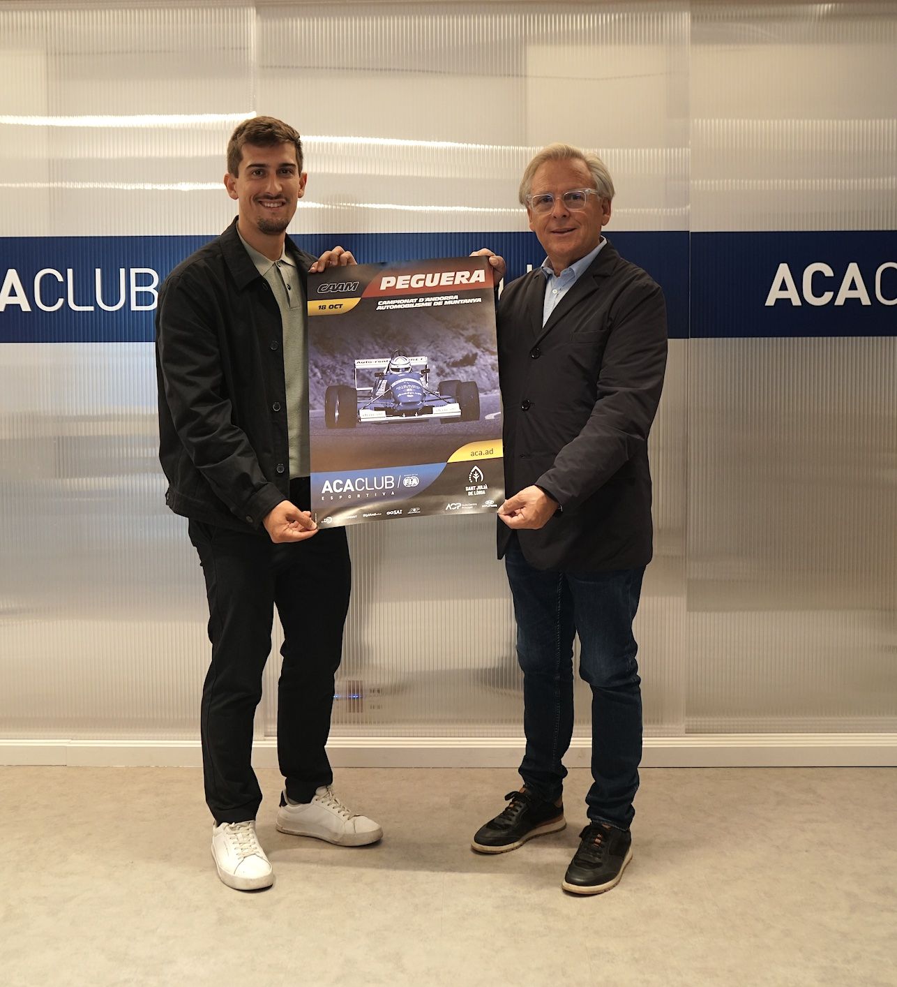 Marc Ferré i Toni Santacreu durant la presentació de la prova.