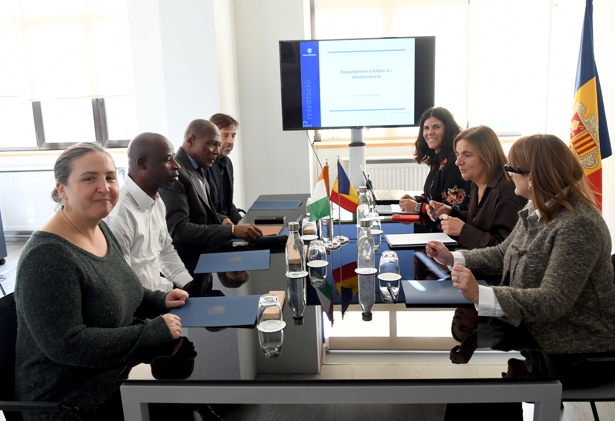 Visita oficial Sr. Gouin, autoritat central de Costa d'Ivori.