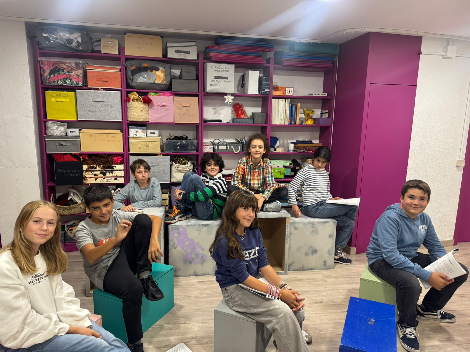 Assaig de l'obra de teatre 'Invisible'.