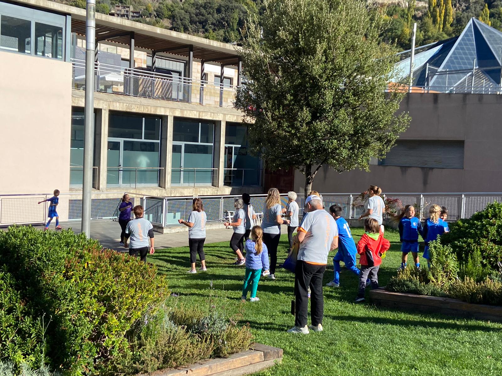 Activació prèvia a la marxa popular. 