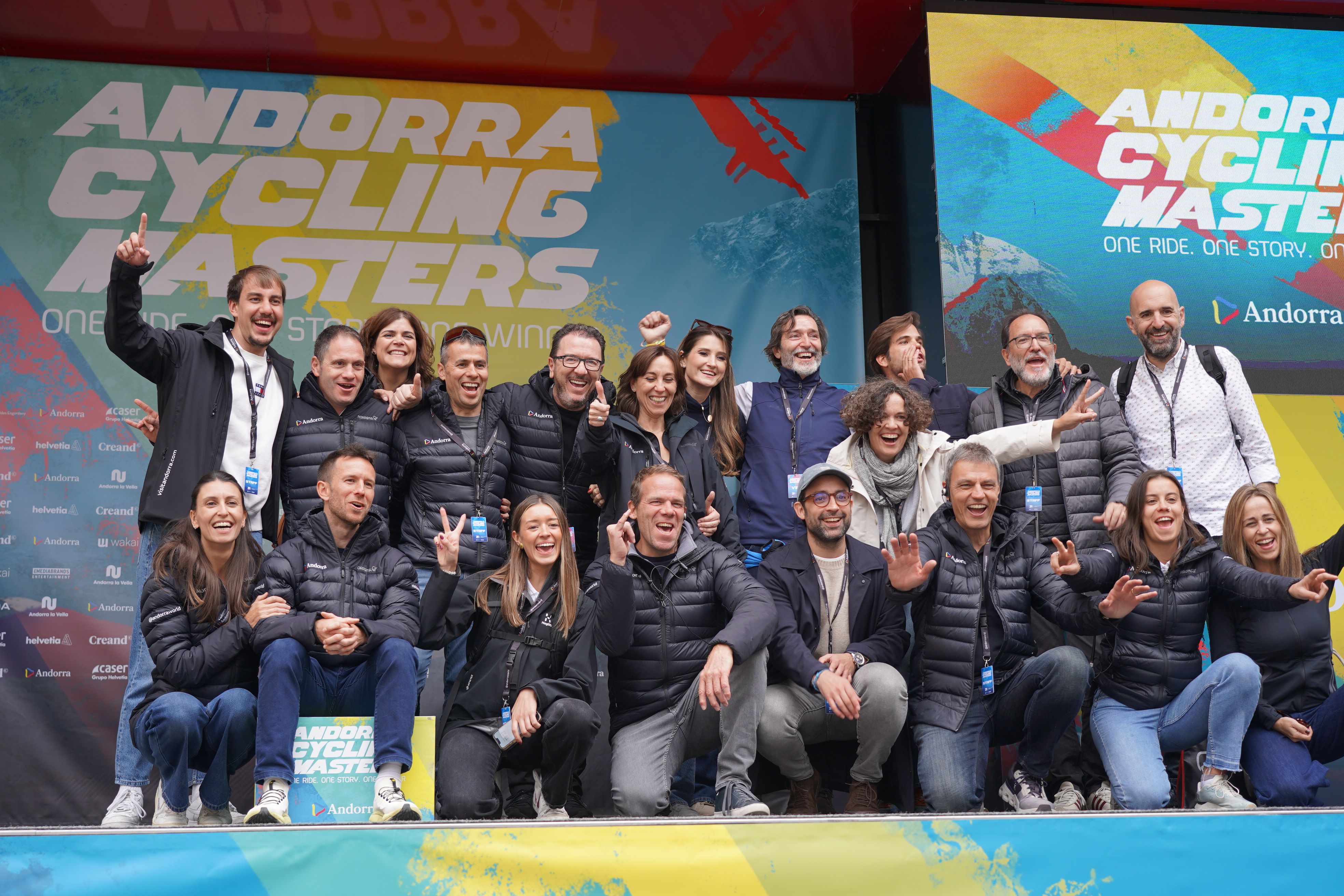 L'equip d'Andorra Turisme, en acabar.