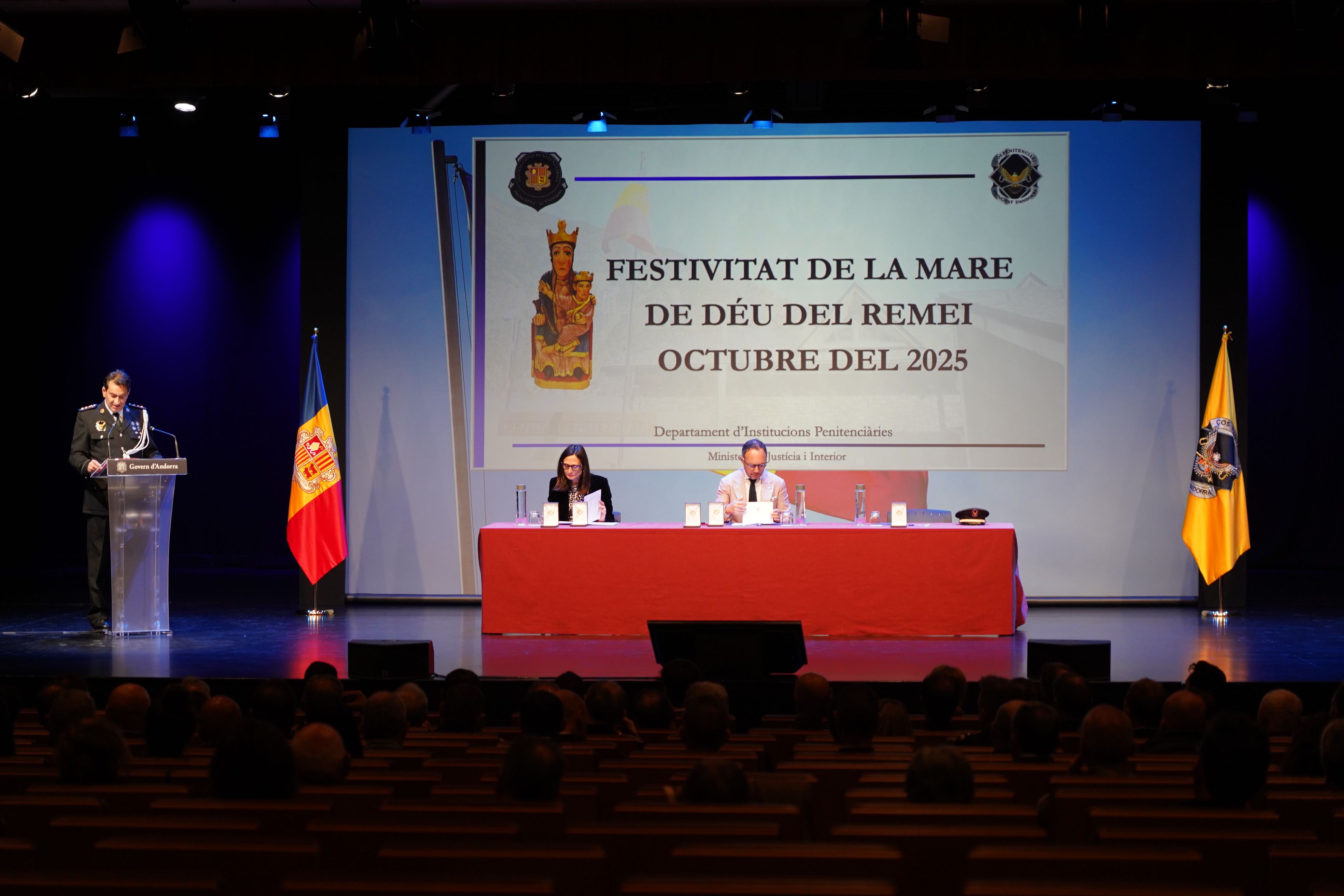 El parlament del director de la presó, Miquel Àngel Garcia.