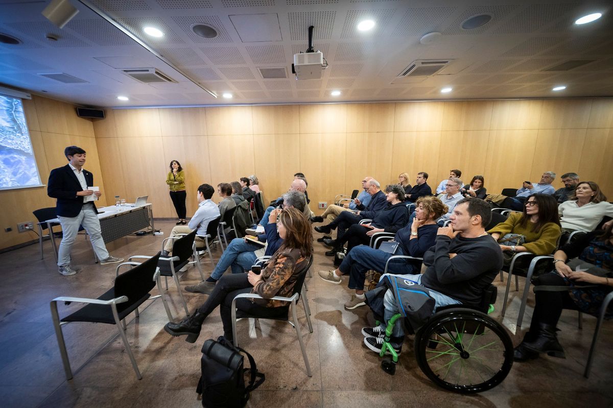 El cònsol major Sergi González, durant la darrera reunió del consell consultiu.