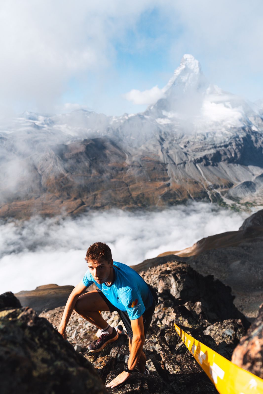Arnau Soldevila, representant de la FAM, al quilòmetre Vertical de Bulgària.