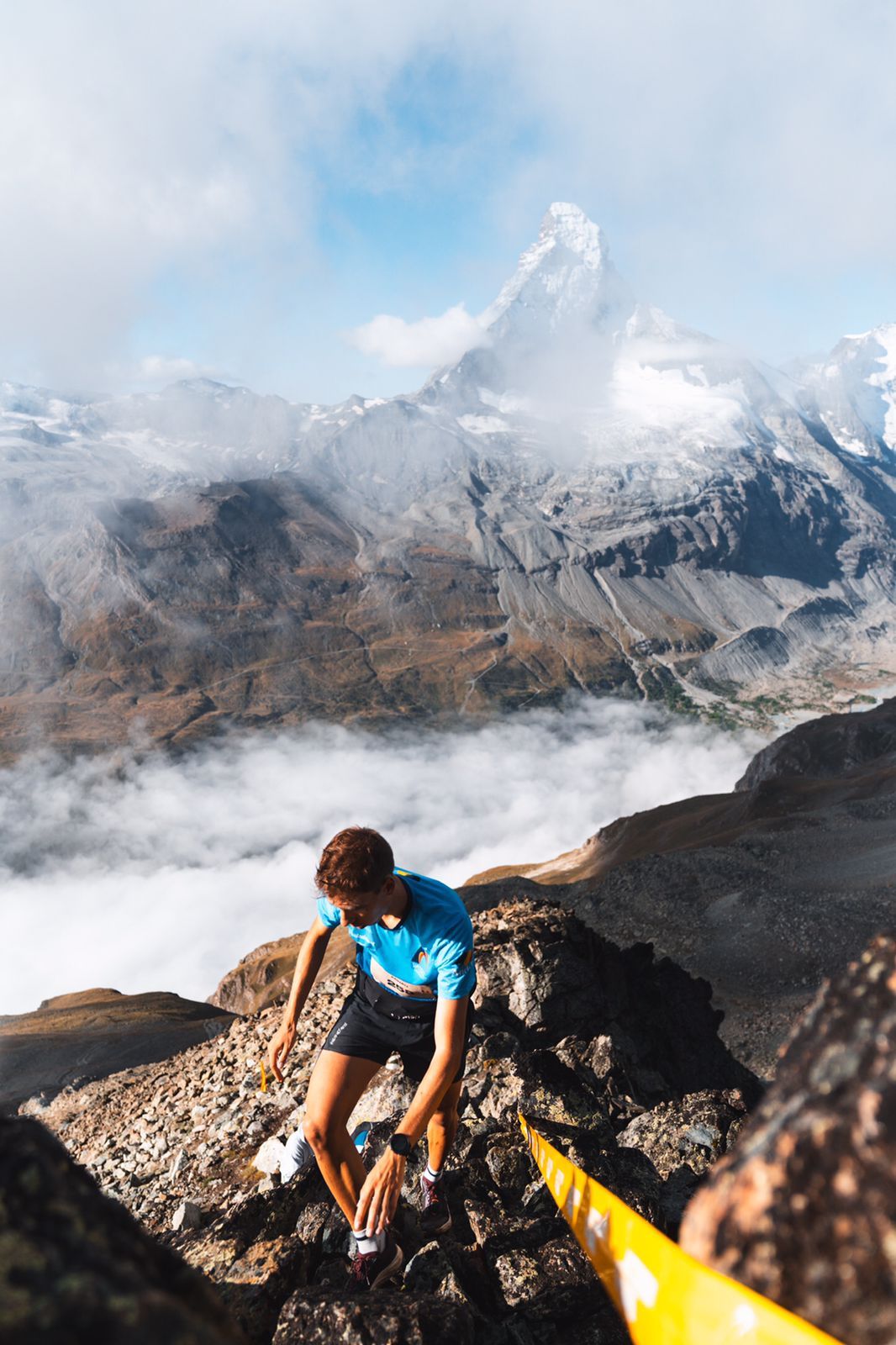 Arnau Soldevila, durant una ascensió recent.