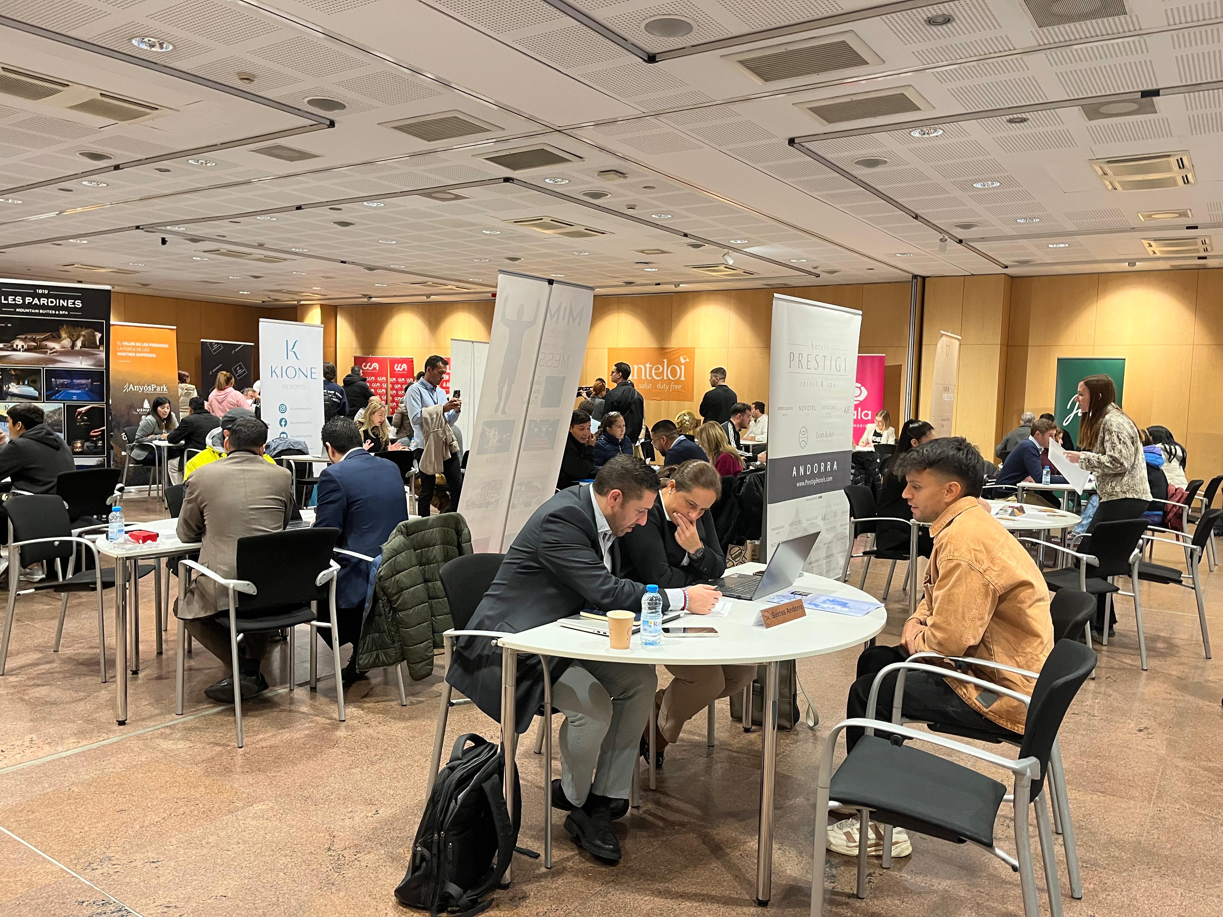 Un instant del Job Meeting d'hivern que es fa al Centre de Congressos.