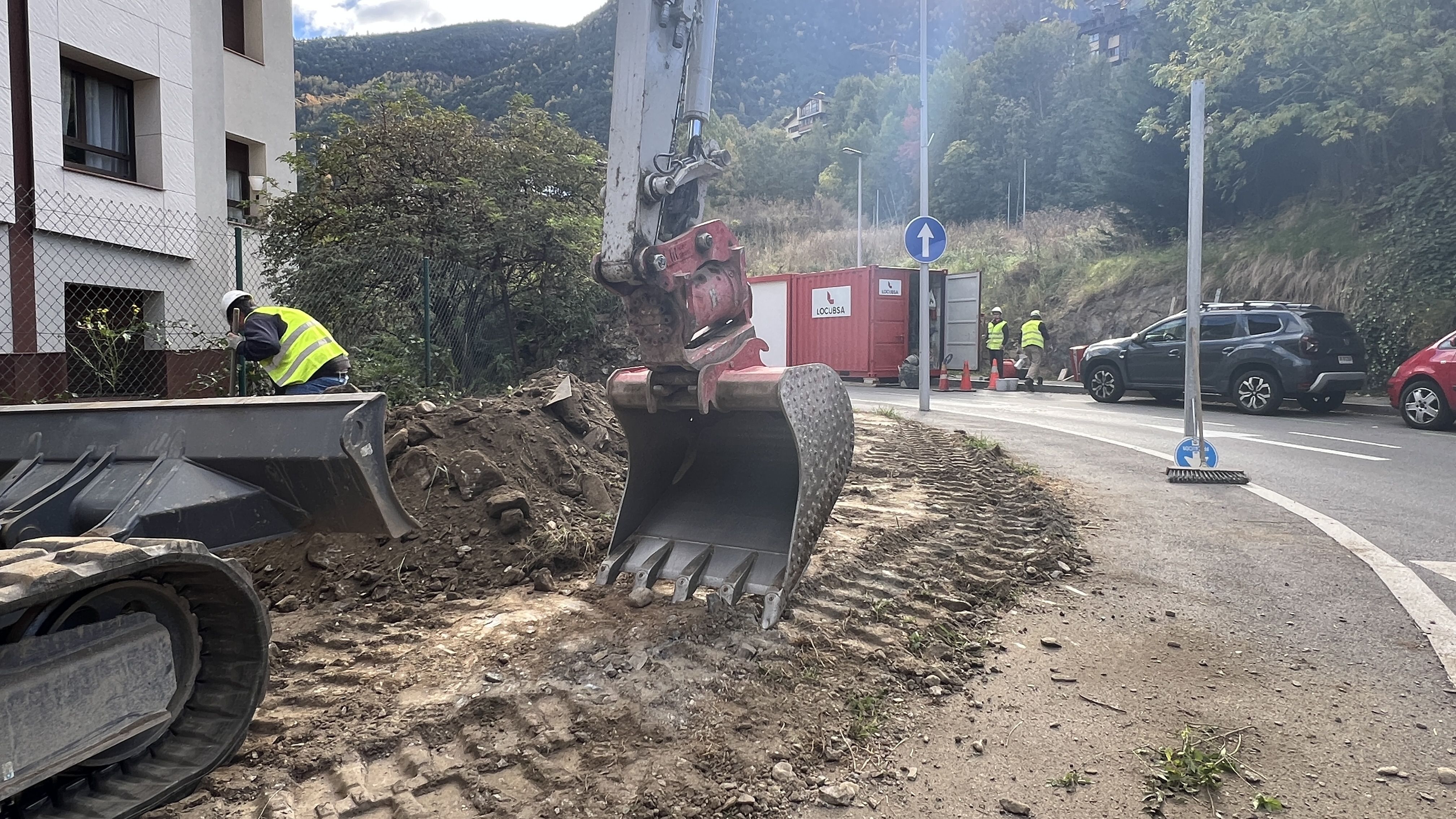 Zona on s'han iniciat els treballs.