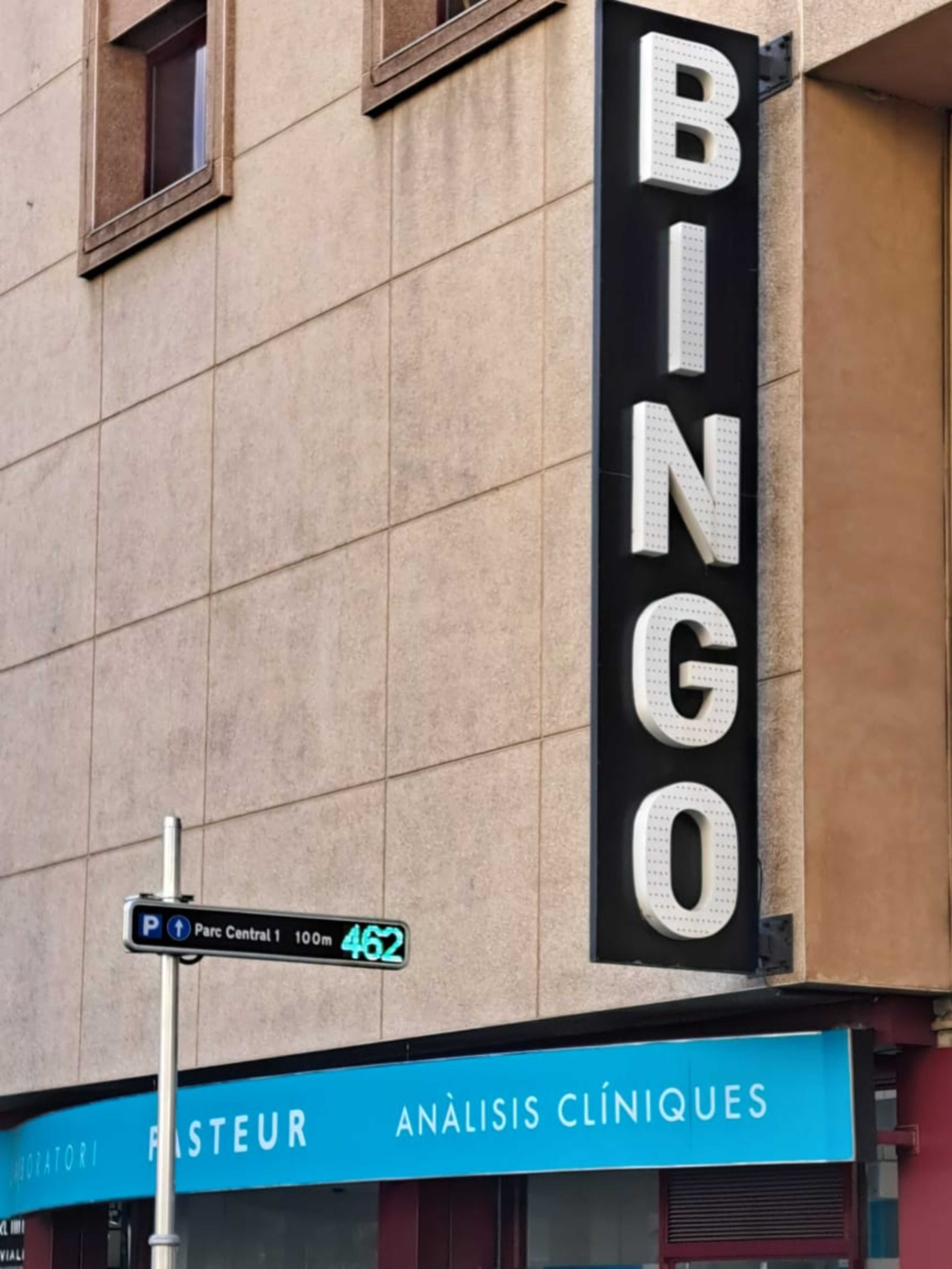 El rètol indicatiu aquest migdia.