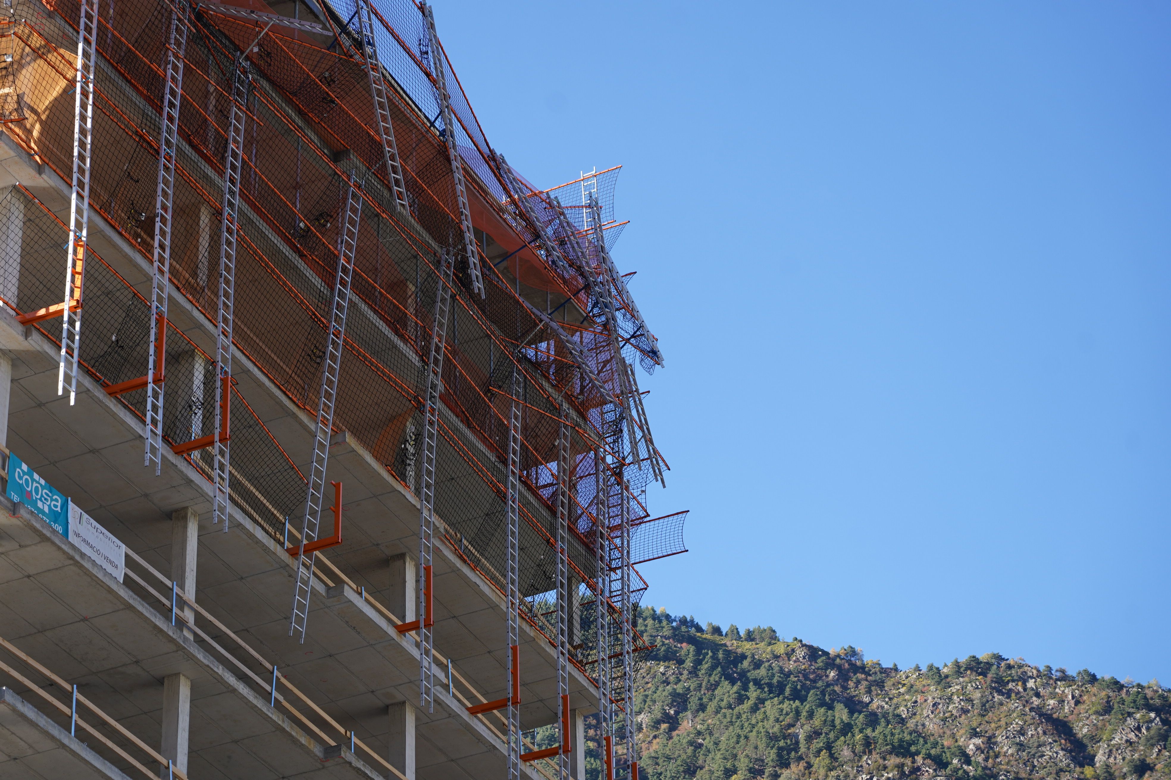 Situació que presentava la bastida.