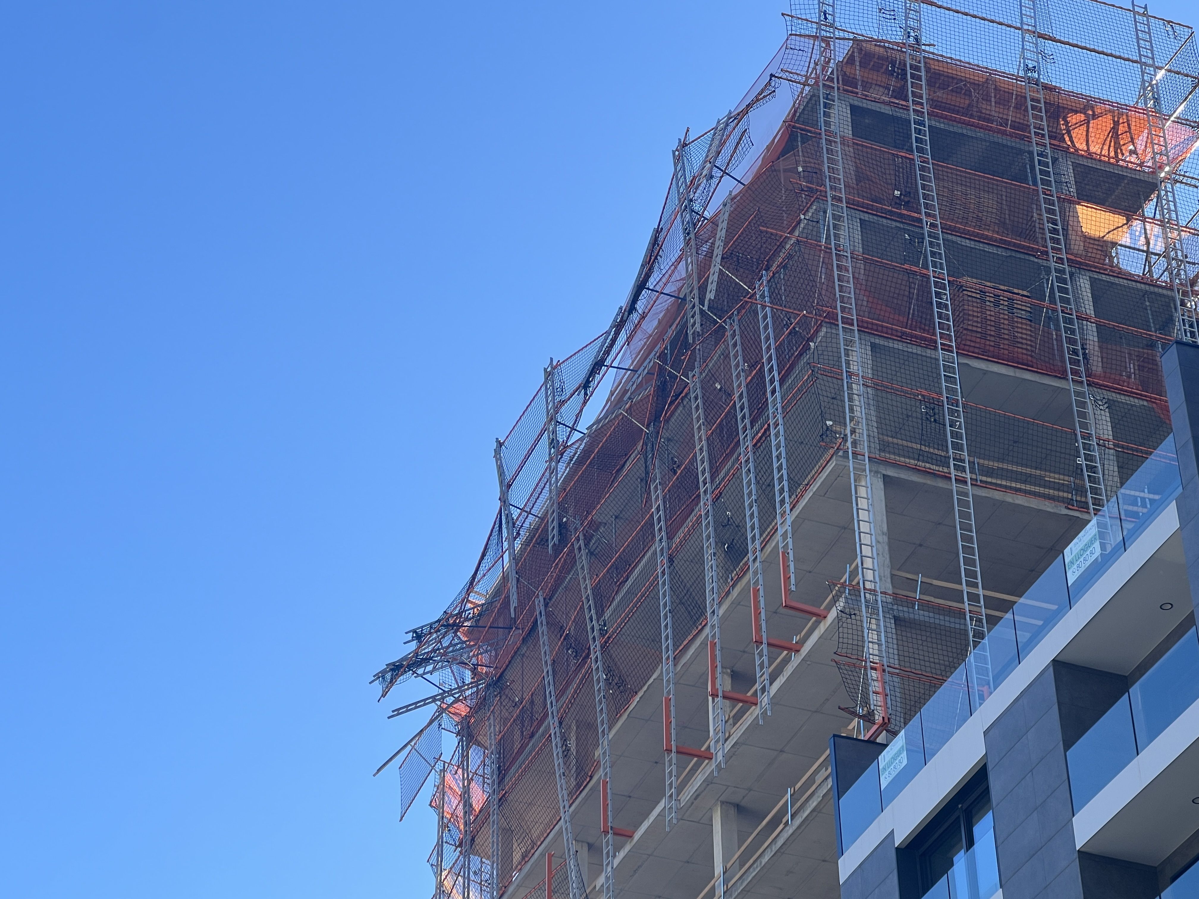 Situació que presentava la bastida.