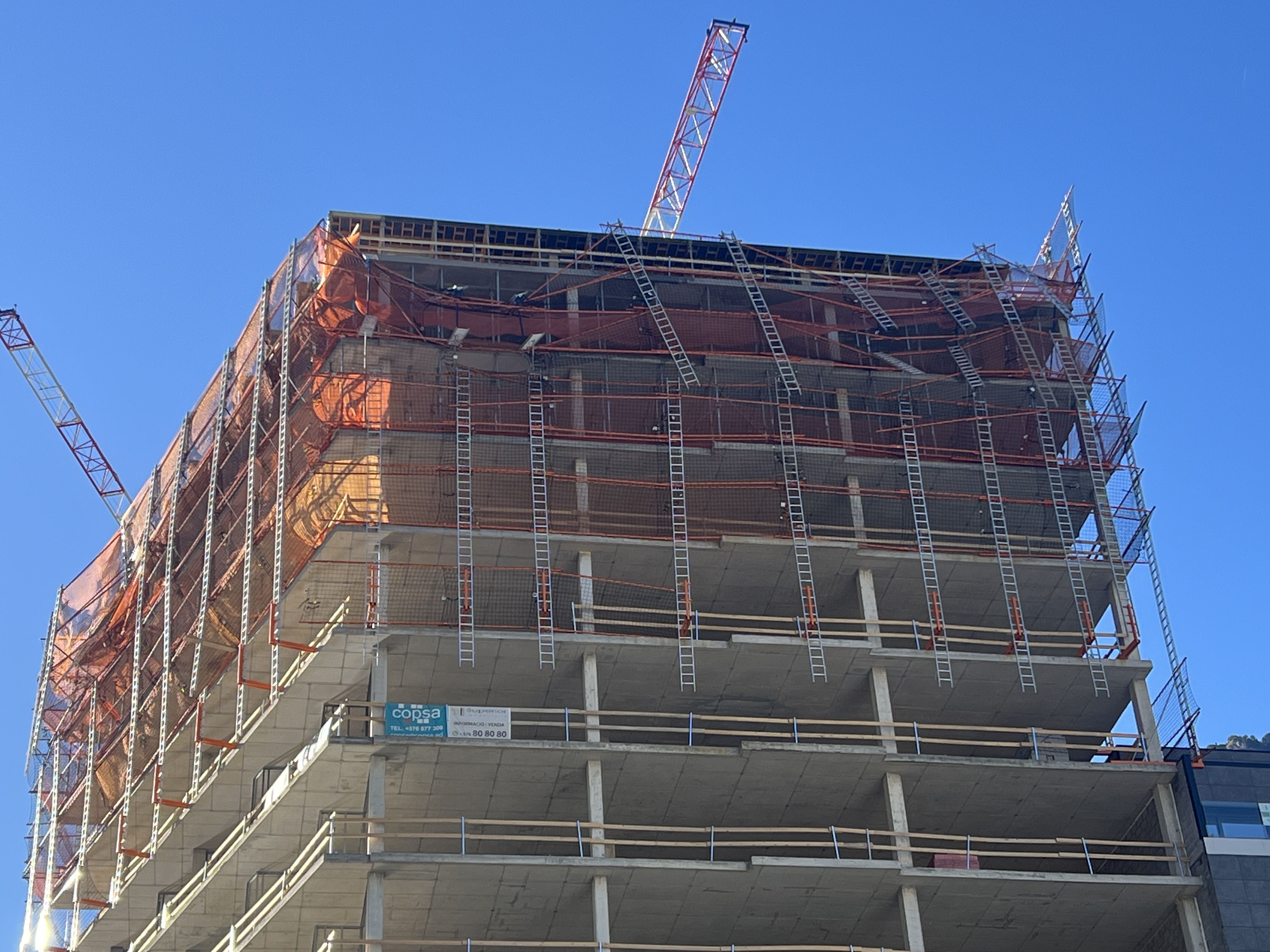 Situació que presentava la bastida.