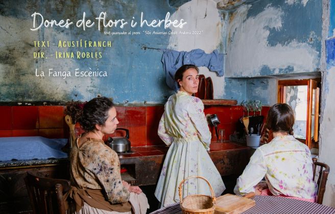 Cartell Dones de flors i herbes.