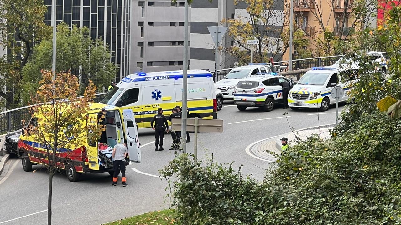 Els serveis d'emergència al lloc de l'accient. Els serveis d'emergència al lloc de l'accient.