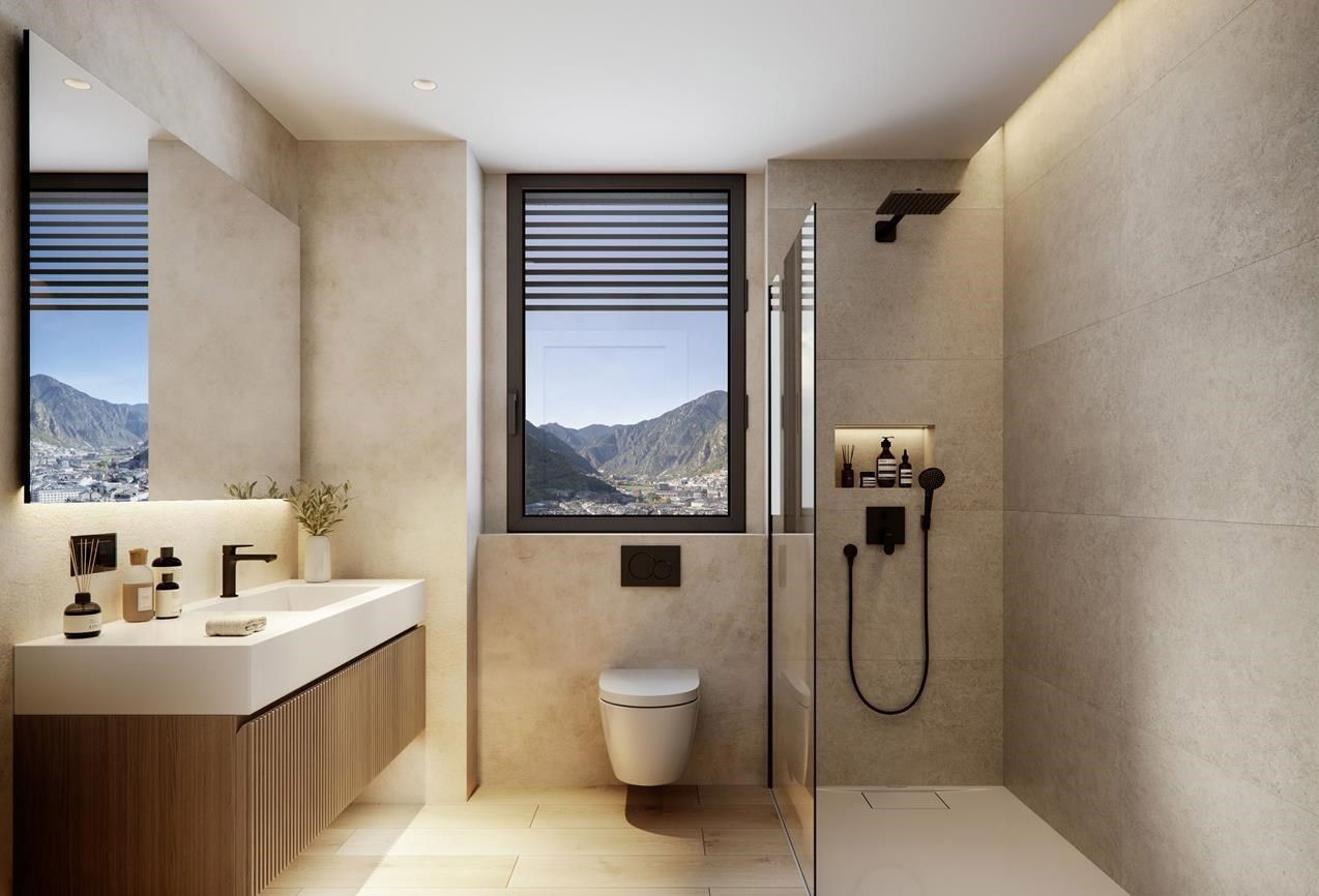 Reproduccions de com han de ser els interiors d'alguns dels habitatges.