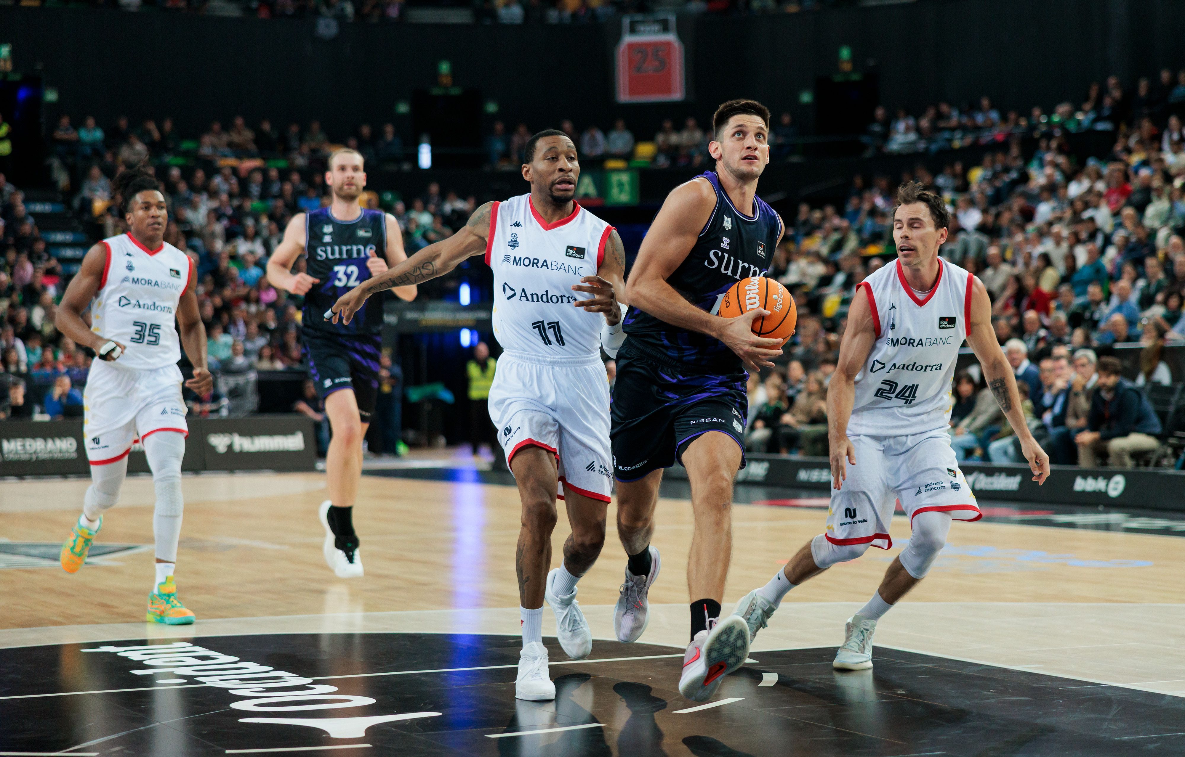 El MoraBanc no ha pogut frenar un Bilbao Basket amb més talent i punts.