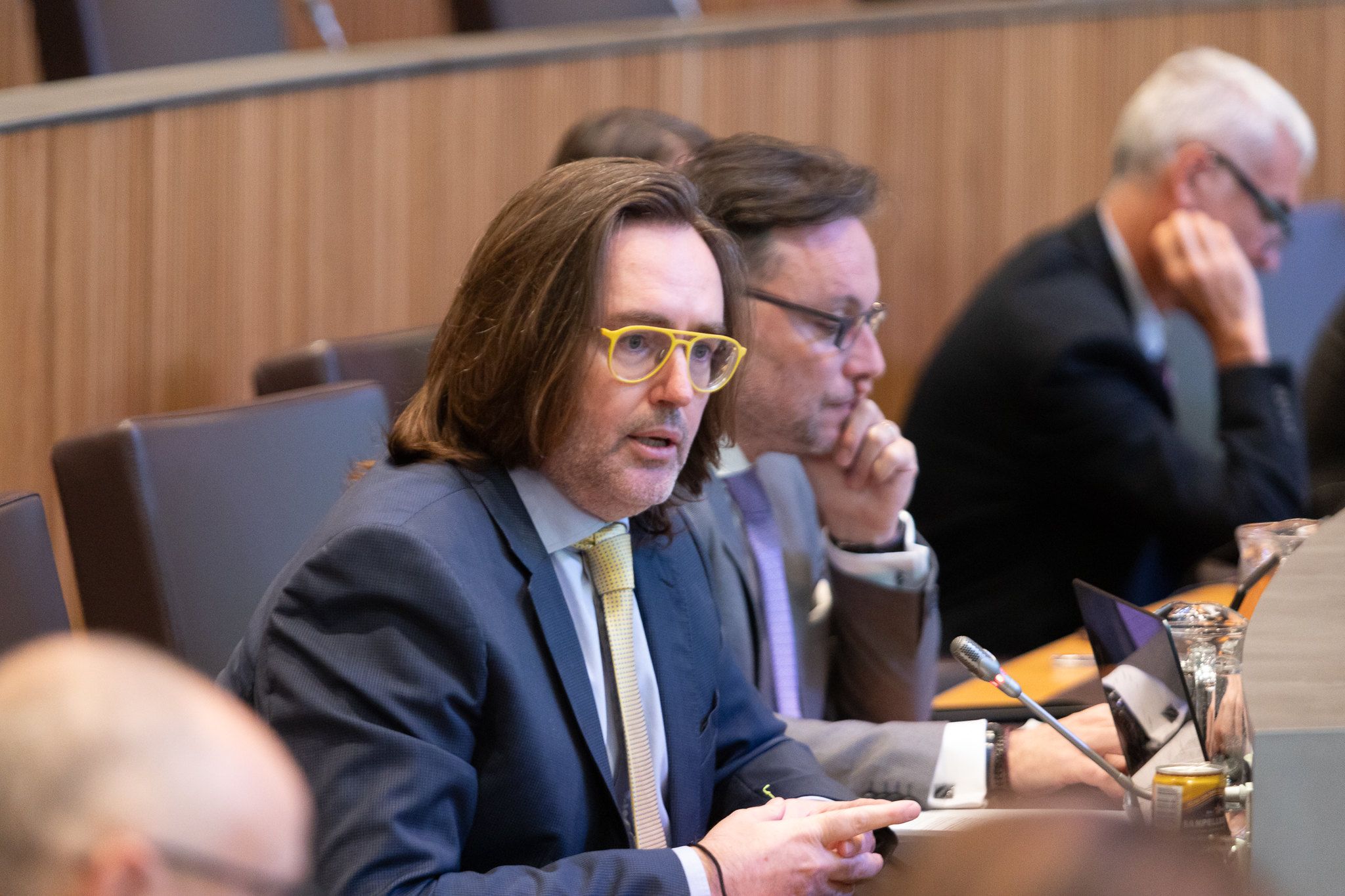 Carles Naudi, president del grup de CC.