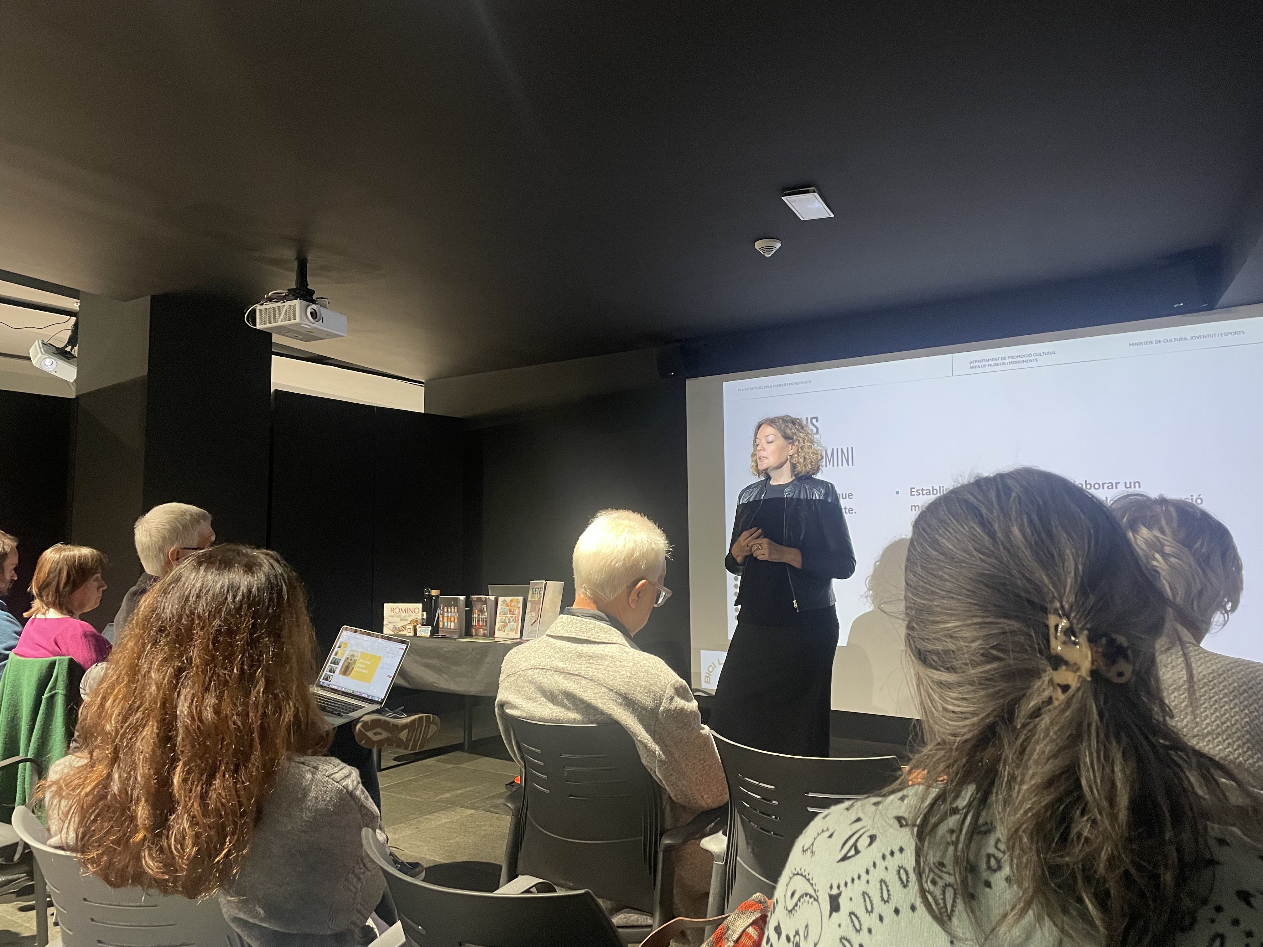 Rut Casabella, cap d'àrea de Museus i Monuments, durant la seva compareixença.