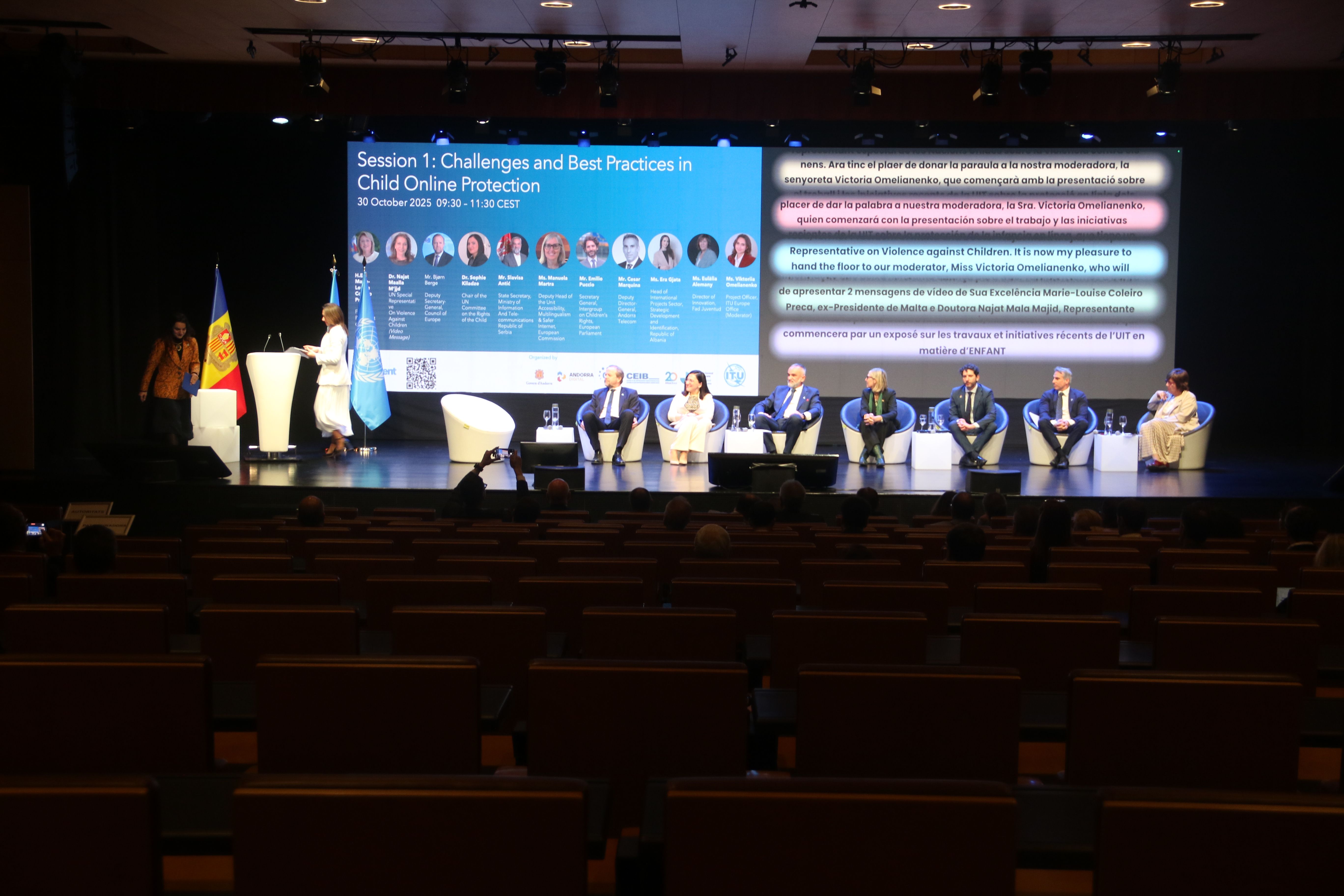 Inici de les jornades tècniques, a la sala d'actes del Centre de Congressos d'Andorra la Vella.