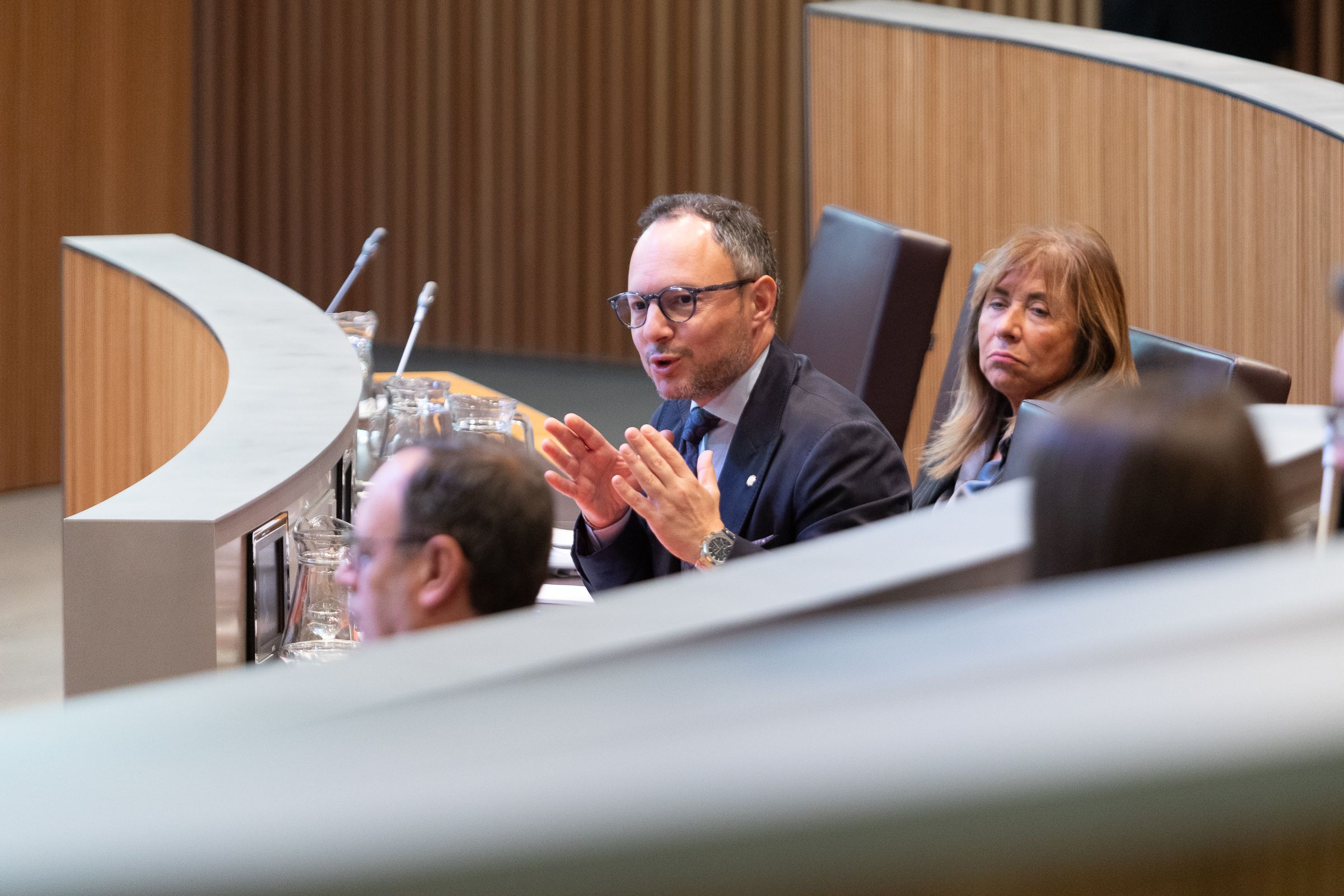 Espot, aquest dijous al matí, al seu seient del Consell General.