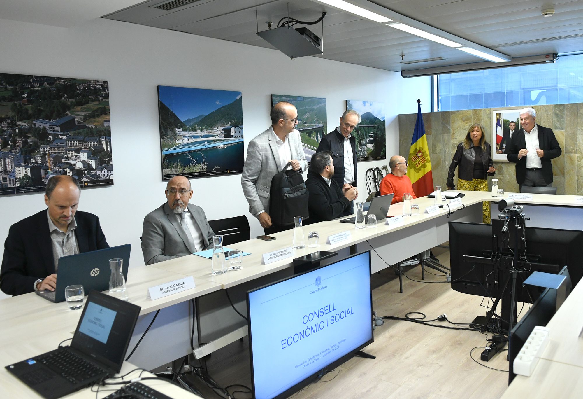 Un moment de l’última reunió del Consell Econòmic i Social.