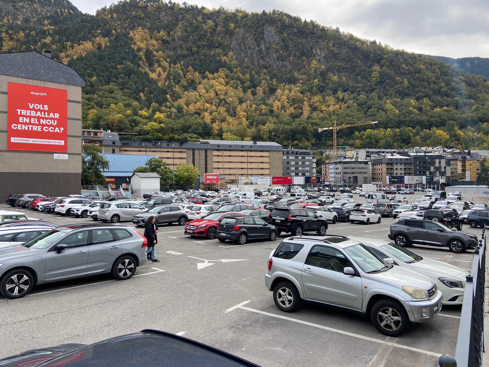 L'aparcament del Parc Central, ja en funcionament.