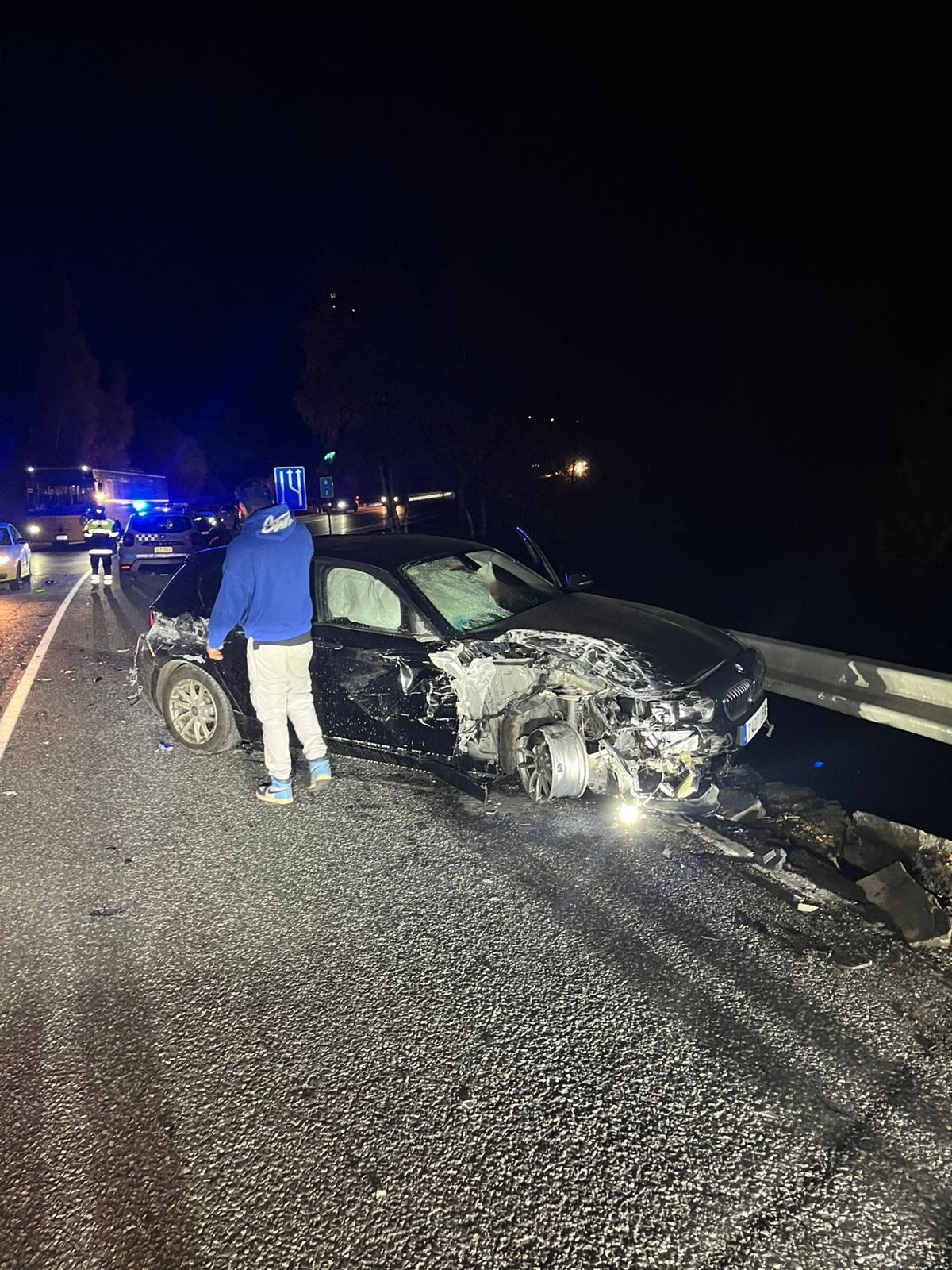 Així ha quedat el cotxe en qüestió després del sinistre.