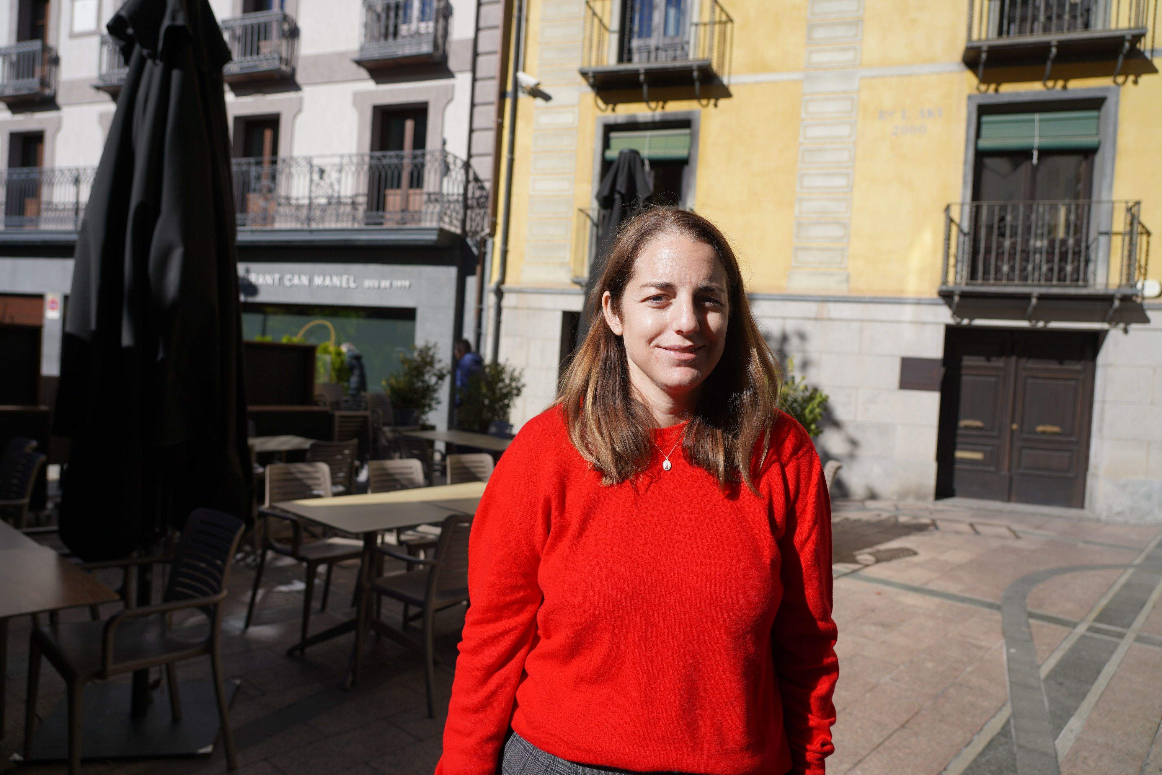 CRISTINA CERQUEDA, PRESIDENTA DE L’ASSOCIACIÓ DE COMERCIANTS DEL CENTRE HISTÒRIC d'ANDOrra la vella. La portaveu del Sindicat, Rebeca Bonache.