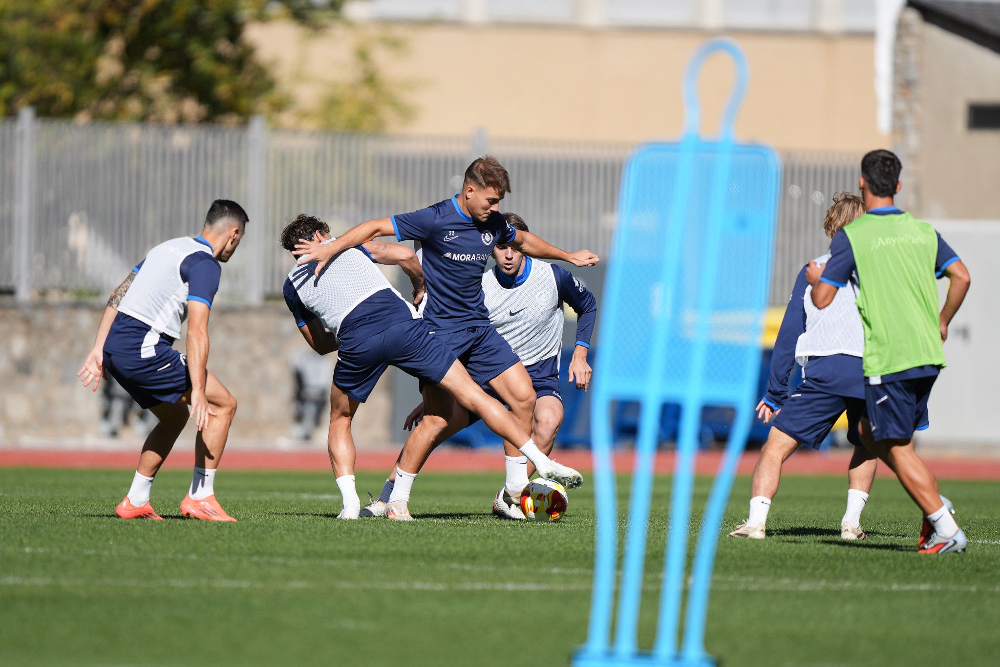 Els jugadors de l'FC Andorra gairebé no han tingut temps per exercitar-se aquesta setmana pensant en el Cadis.