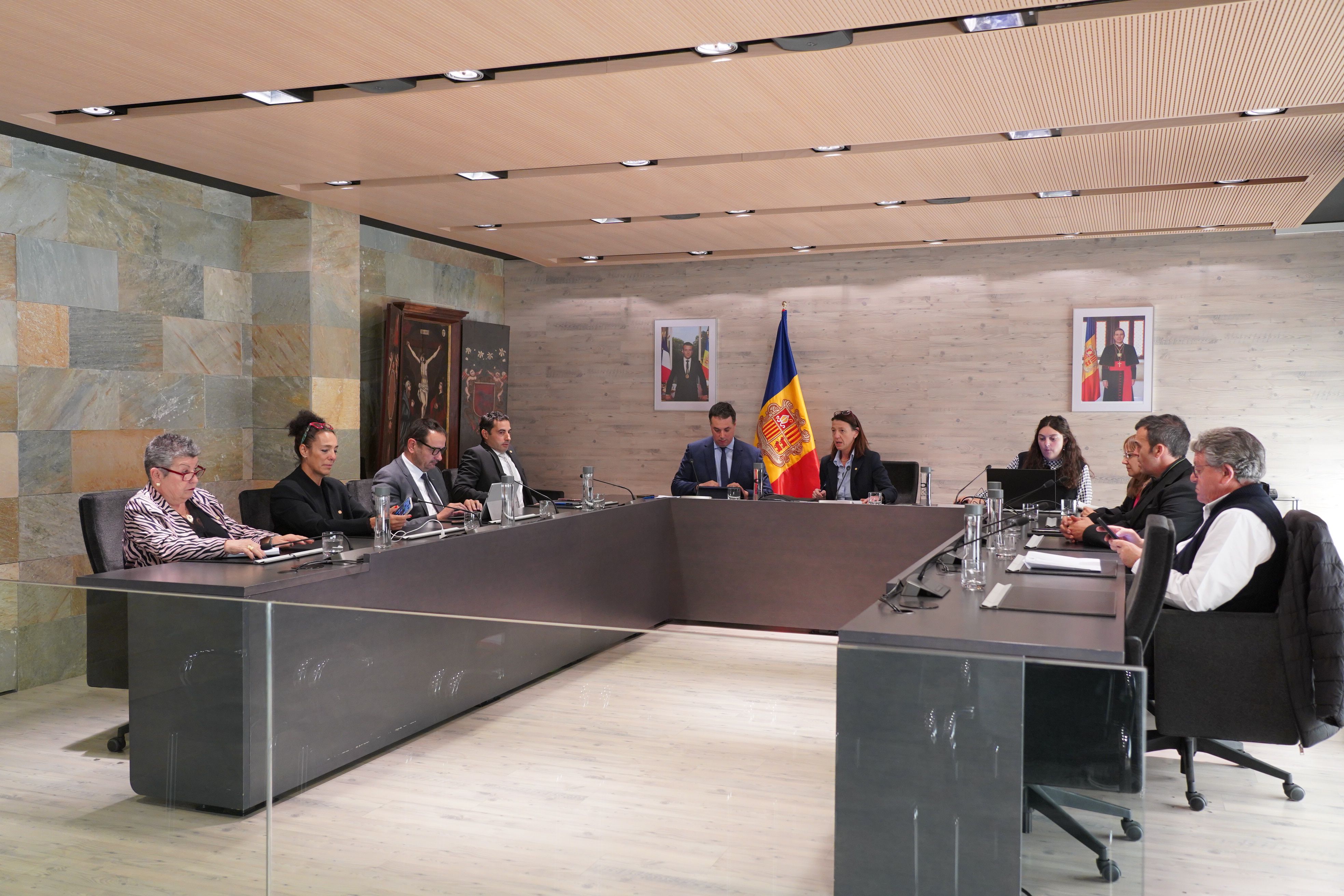 Un instant de la sessió de consell de comú d'Ordino. Un instant de la sessió de consell de comú d'Ordino.