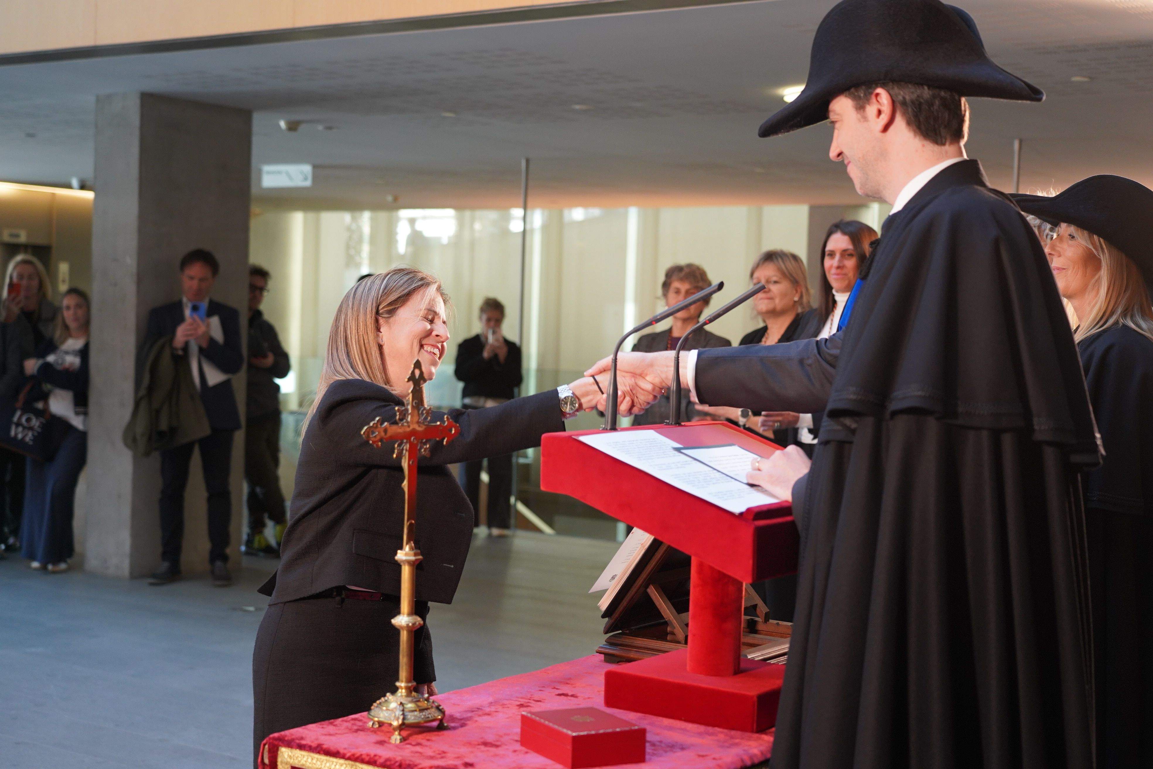 La portaveu del Sindicat, Rebeca Bonache.