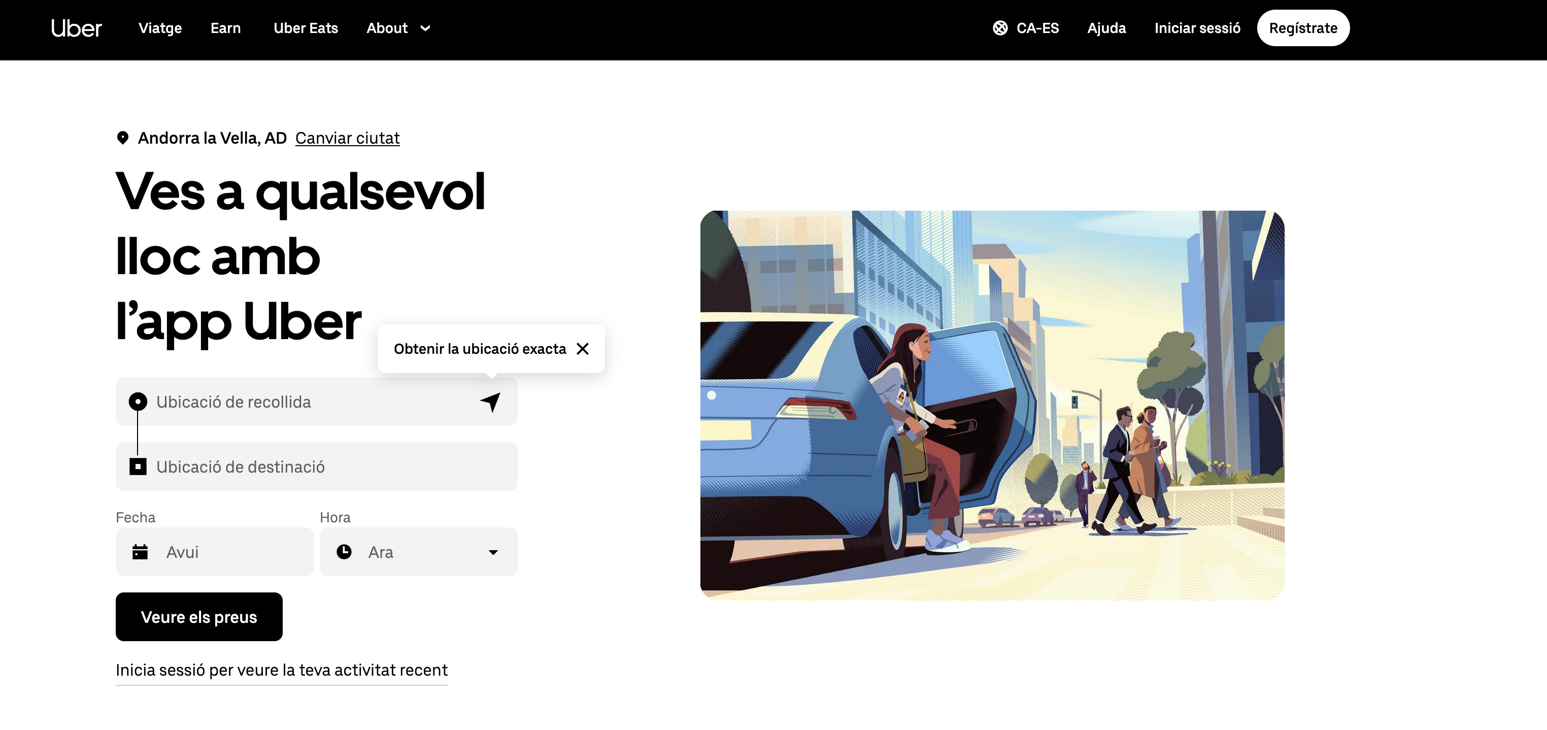 Uber prepara l'aterratge a Andorra.