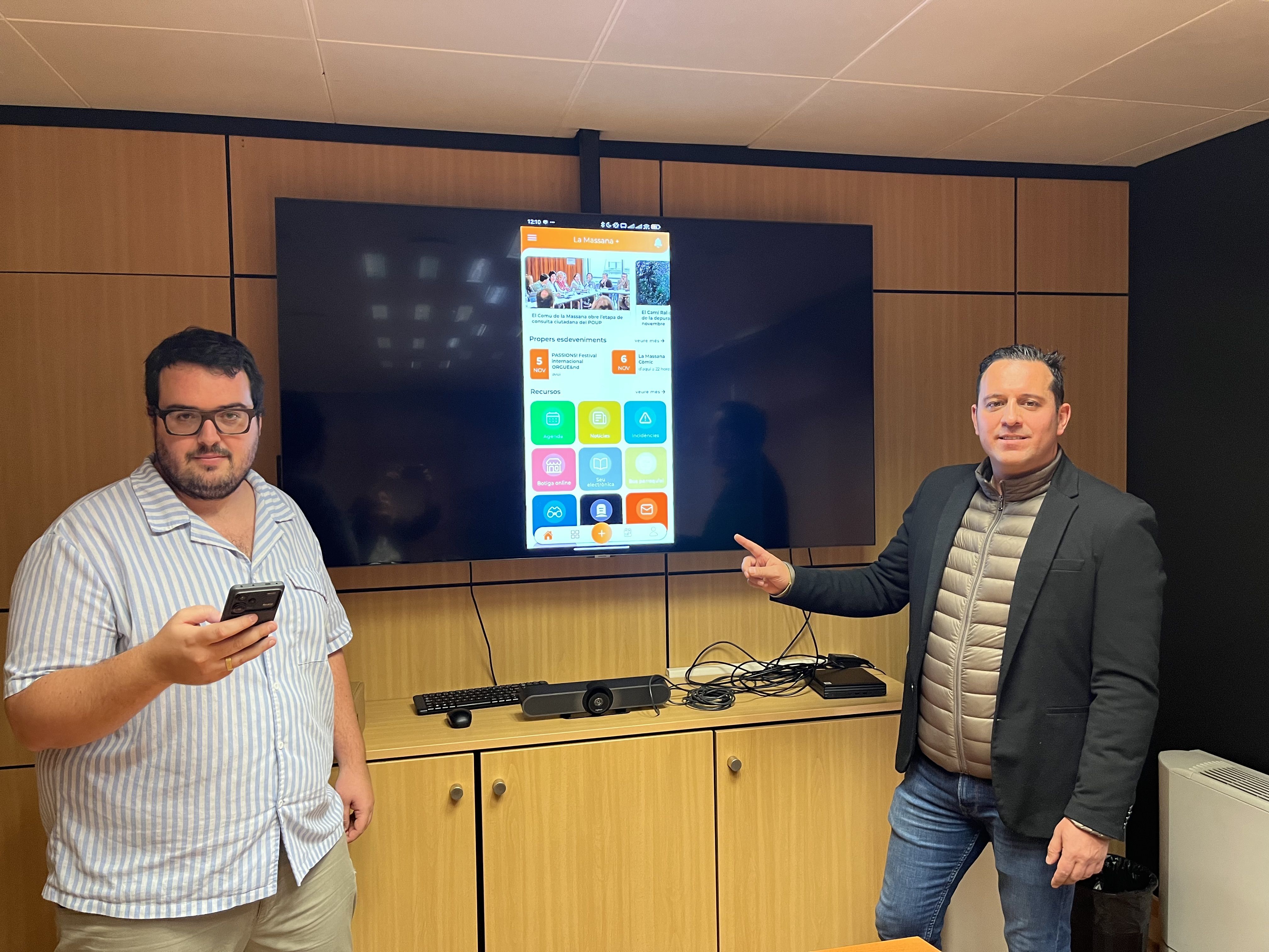 Una imatge de la presentació de l'aplicació de ‘La Massana+’. Una imatge de la presentació de l'aplicació de ‘La Massana+’.