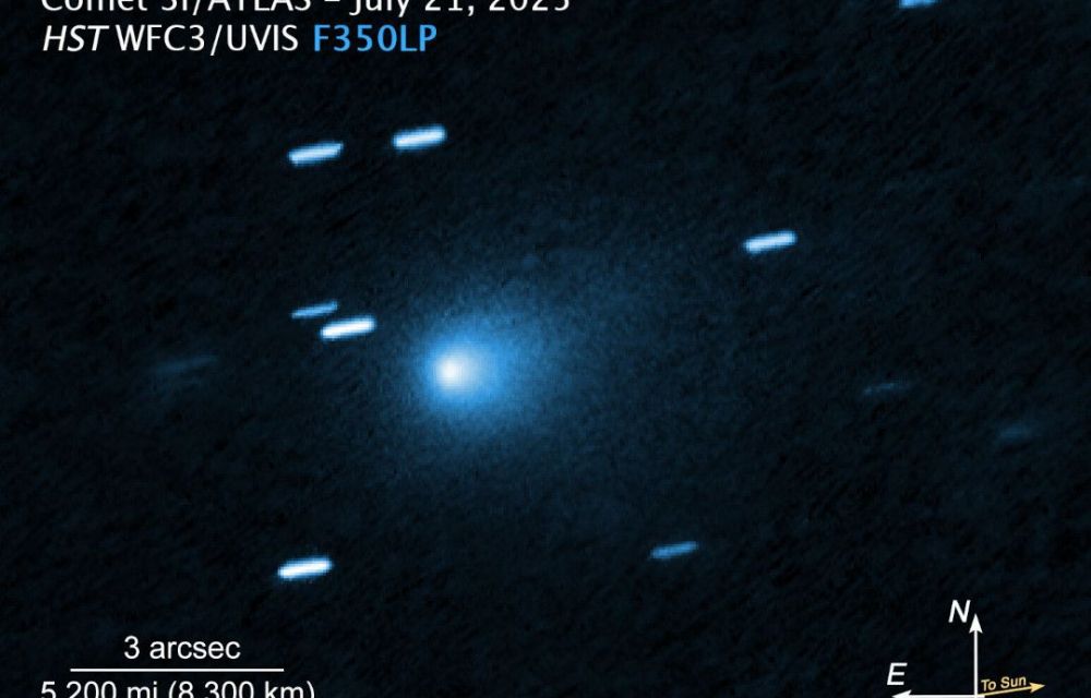 Imatge del 3I/ATLAS obtinguda pel Telescopi Espacial Hubble el 21 de Juliol - Crèdit: ESA/Hubble Imatge del 3I/ATLAS obtinguda pel Telescopi Espacial Hubble el 21 de Juliol - Crèdit: ESA/Hubble