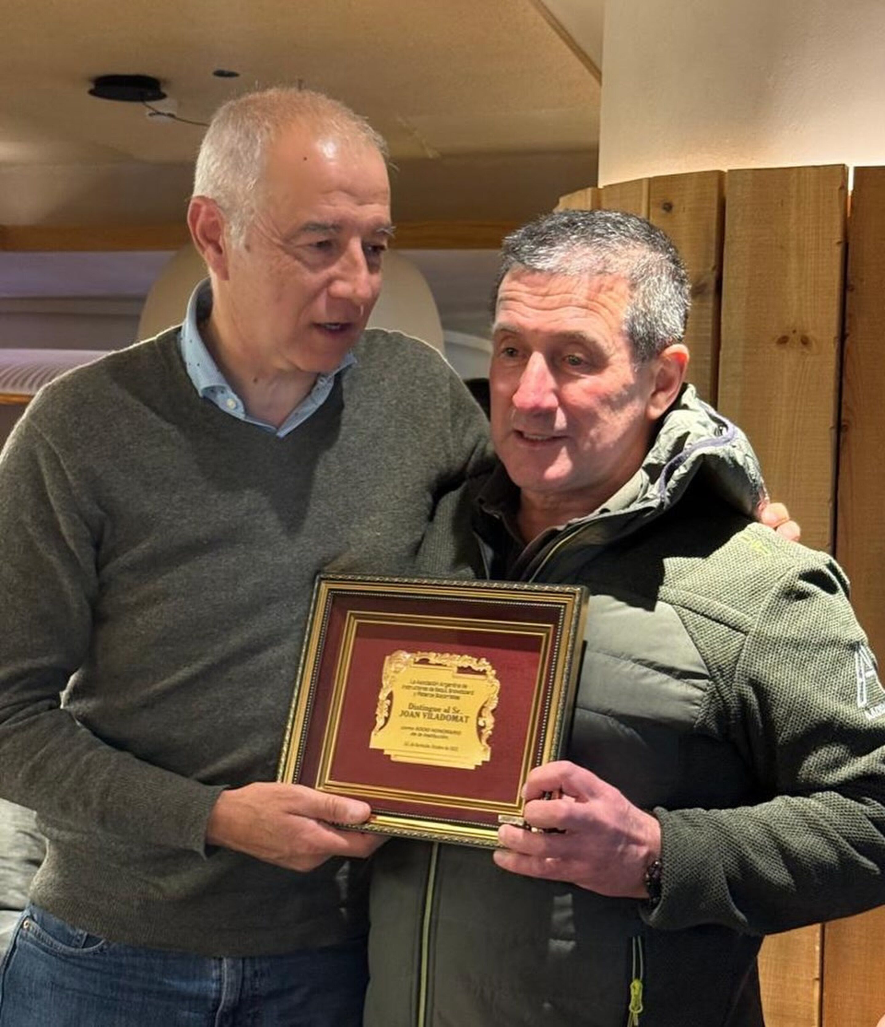 Joan Viladomat amb Martín Bacer.