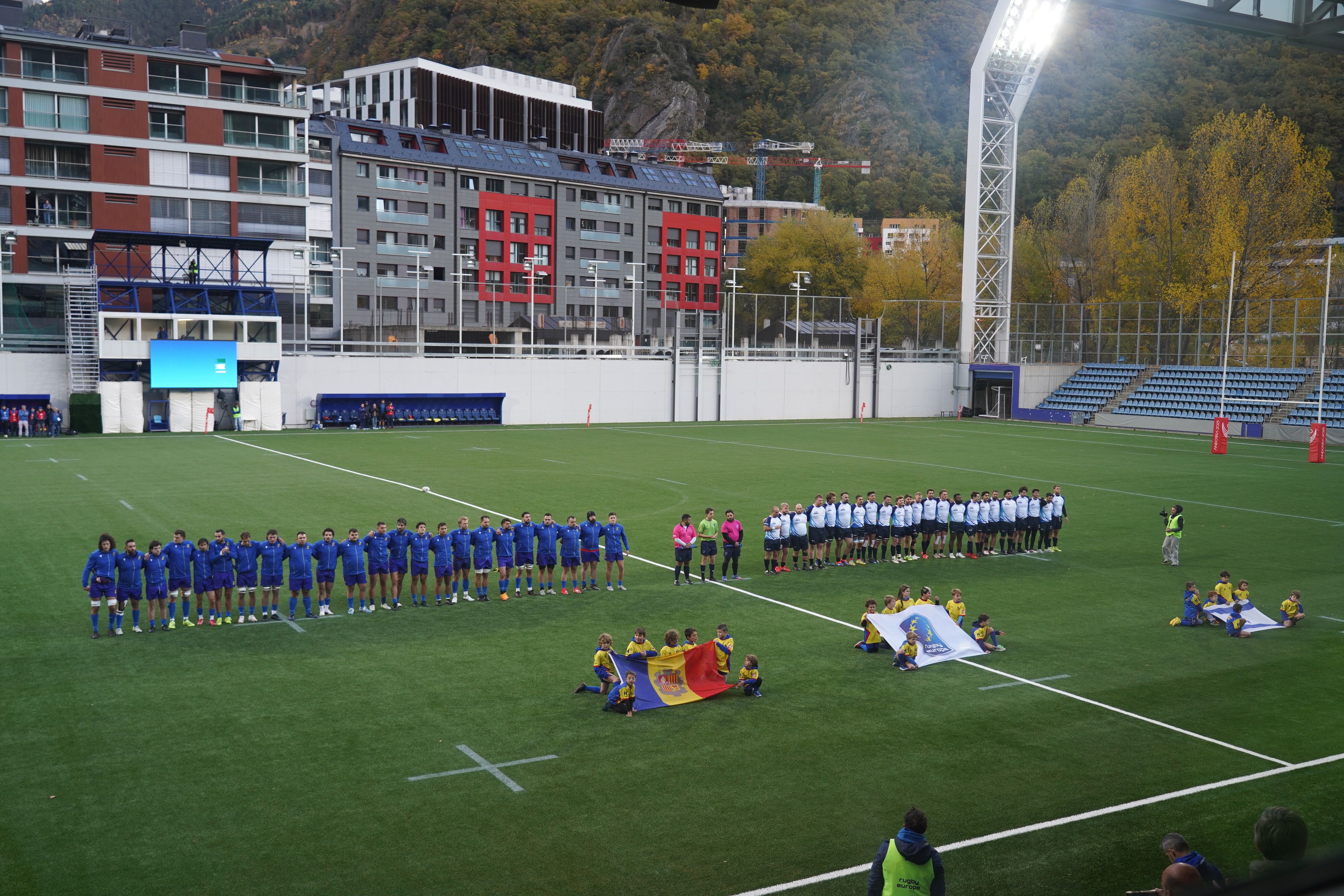 Minut de silenci previ al duel entre Andorra i Israel.