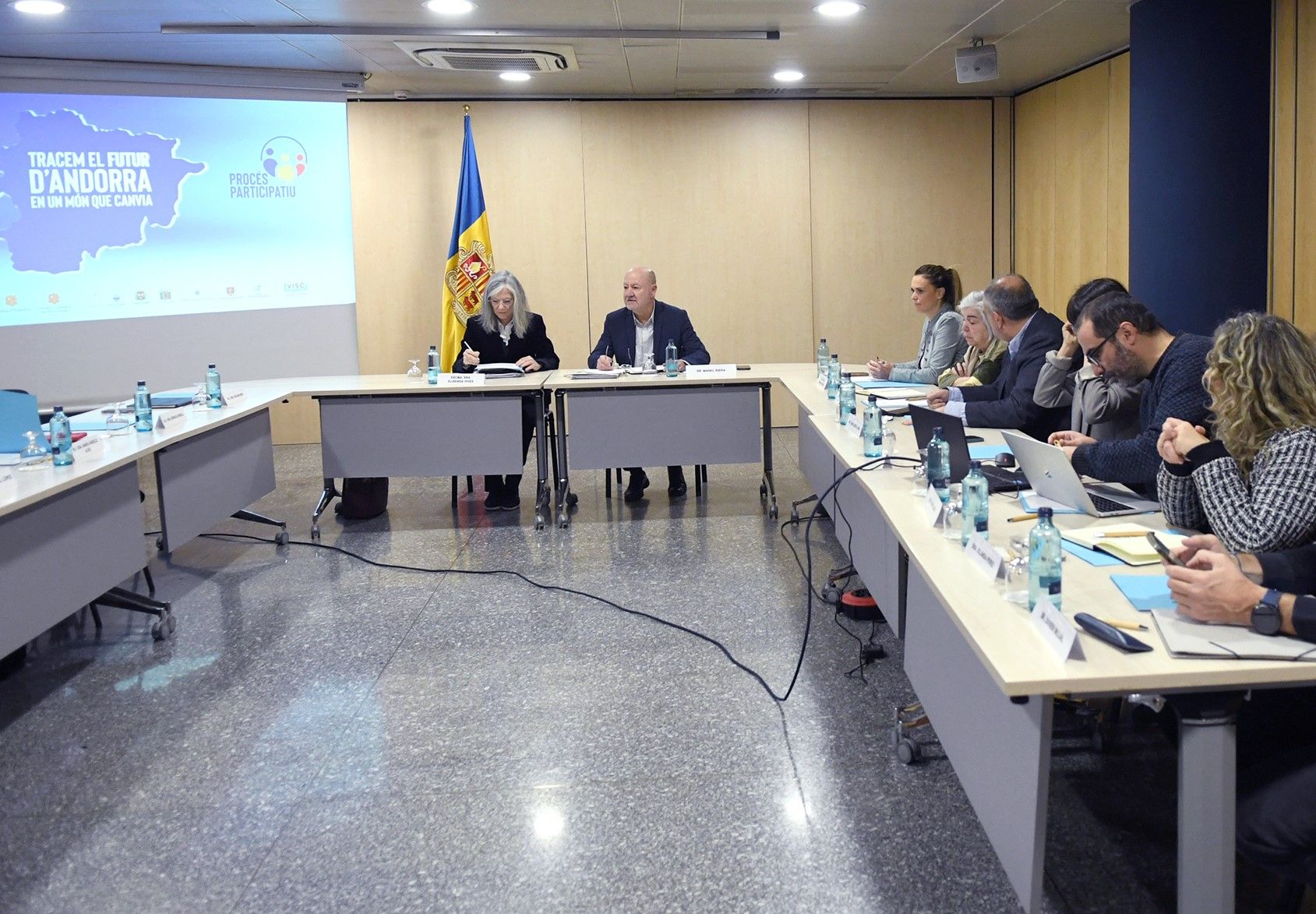 Un instant de la reunió del comitè aquest dilluns.