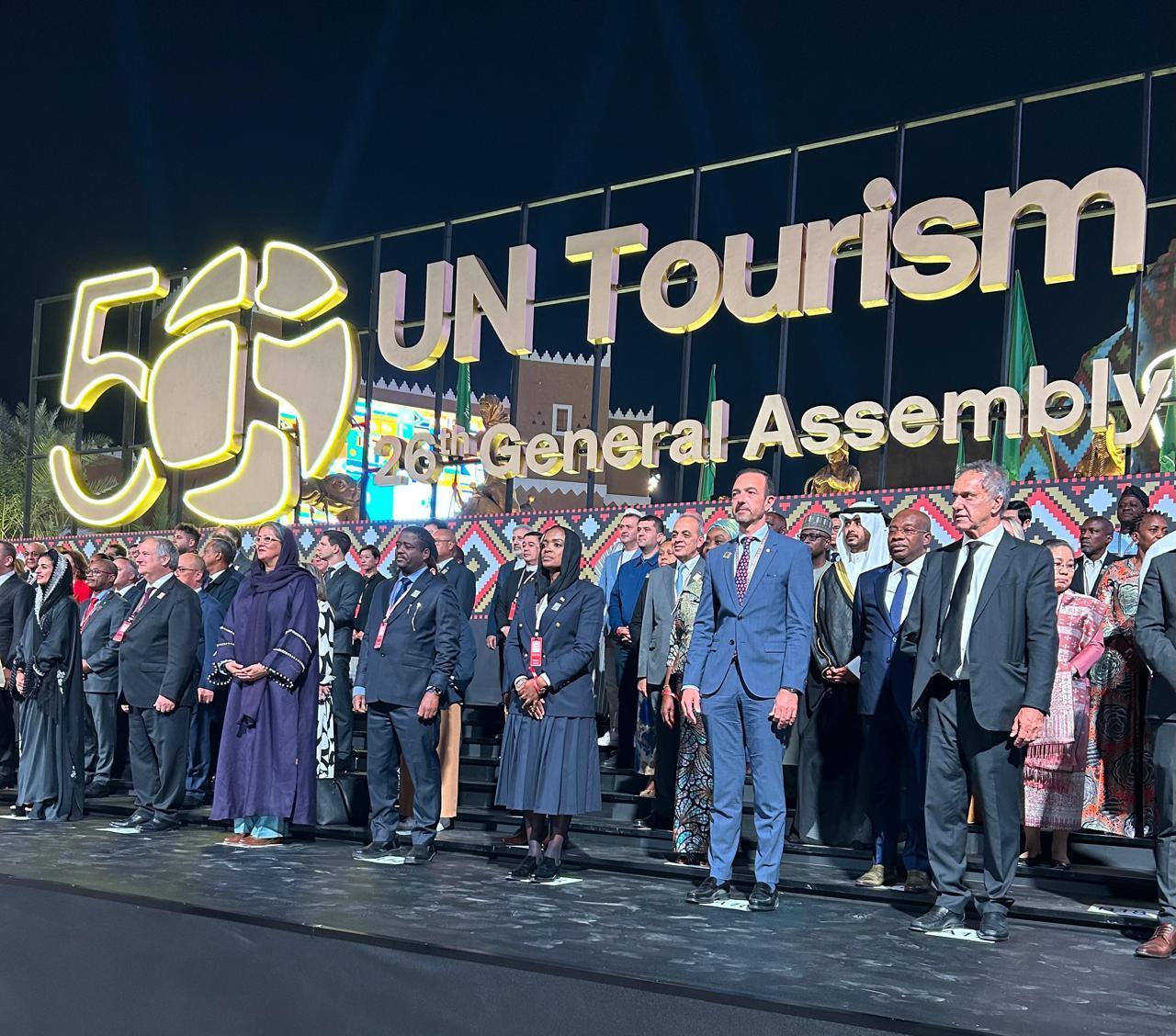 El ministre de Turisme, Jordi Torres, durant la 26a Assemblea General d’ONU Turisme.