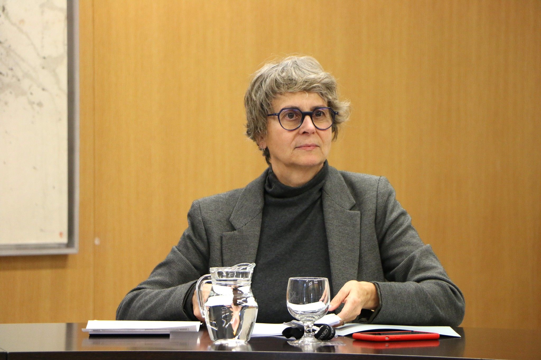 La presidenta del grup parlamentari socialdemòcrata, Susanna Vela.