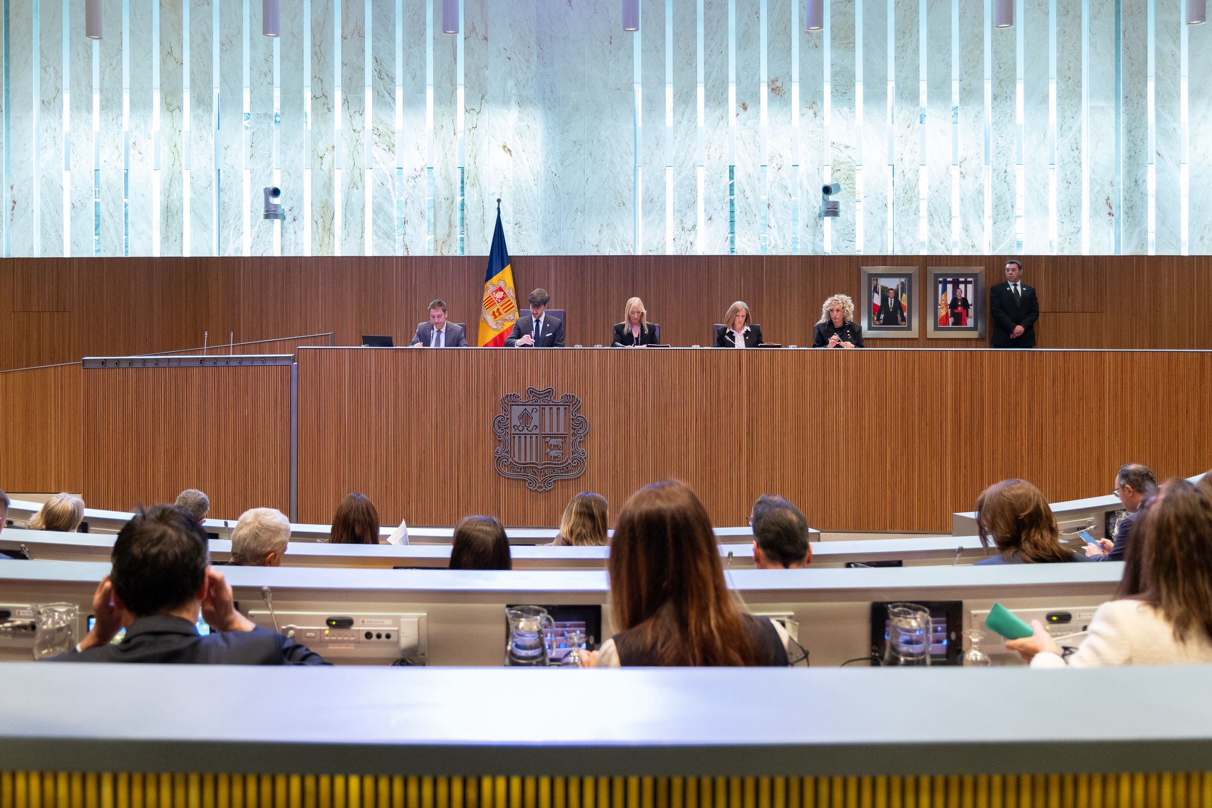 Un moment de la sessió al Consell General.