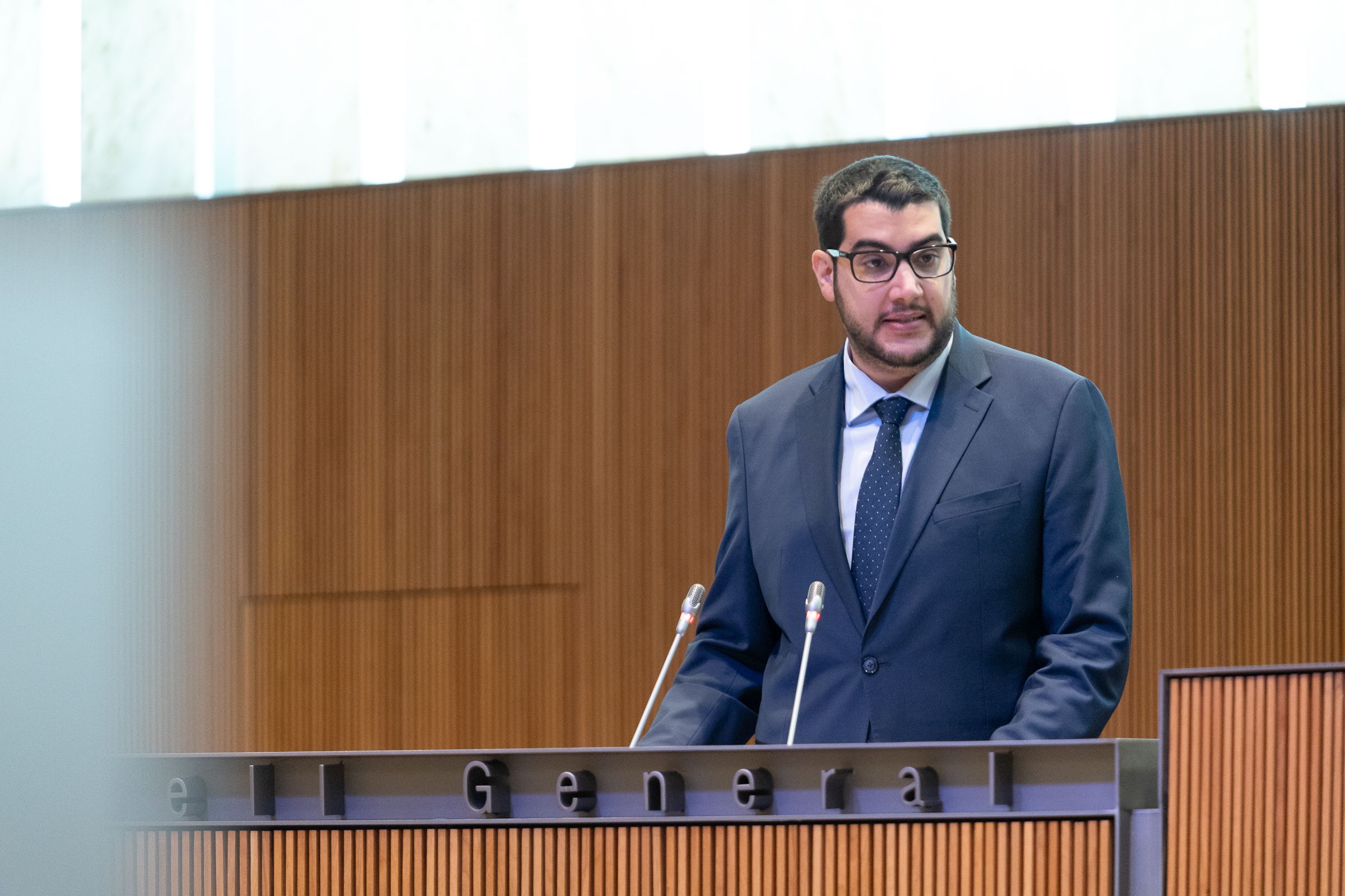 El president suplent del grup socialdemòcrata, Pere Baró.