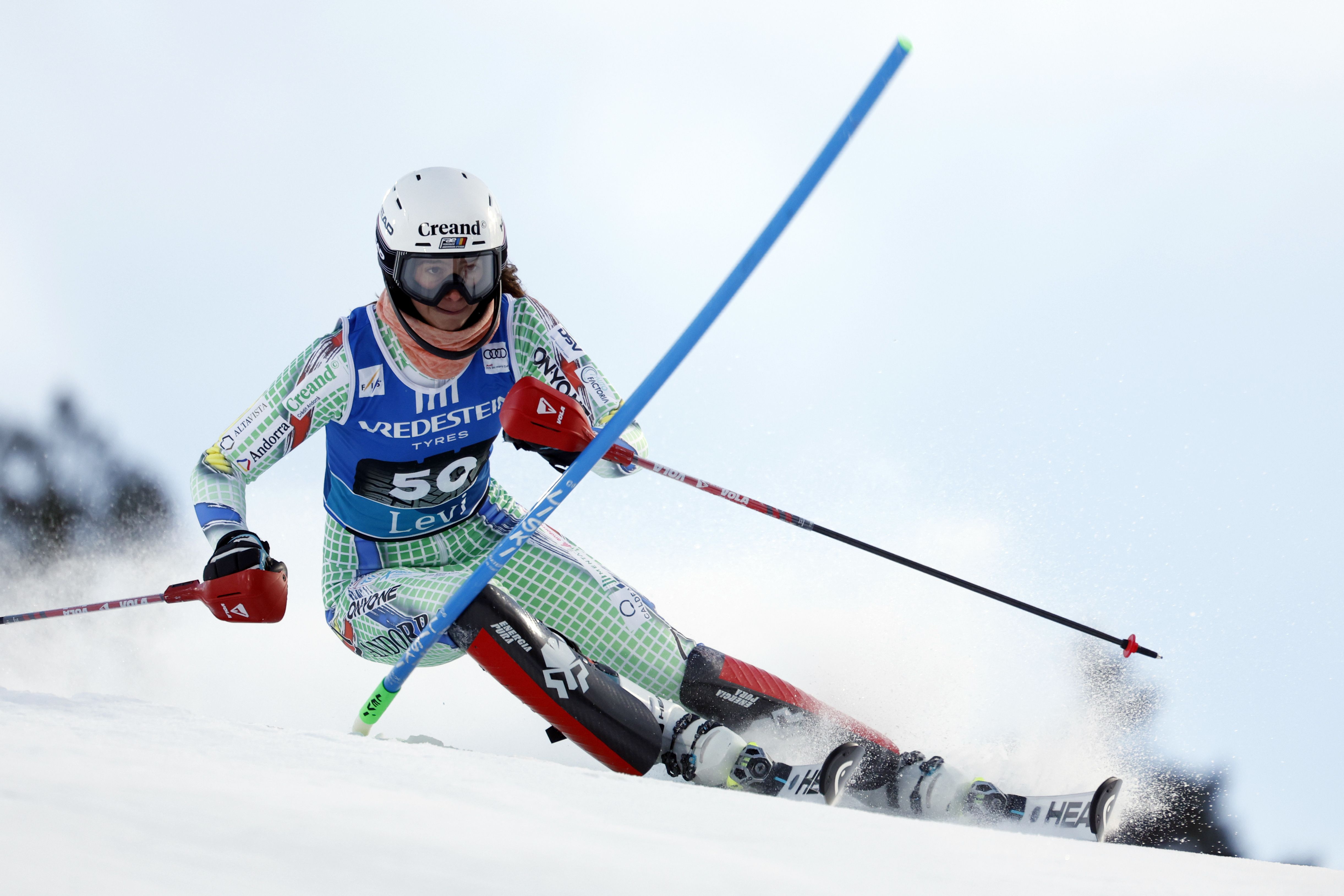 Carla Mijares, a la primera mànega de la Copa del Món de Levi. Carla Mijares, a la primera mànega de la Copa del Món de Levi.