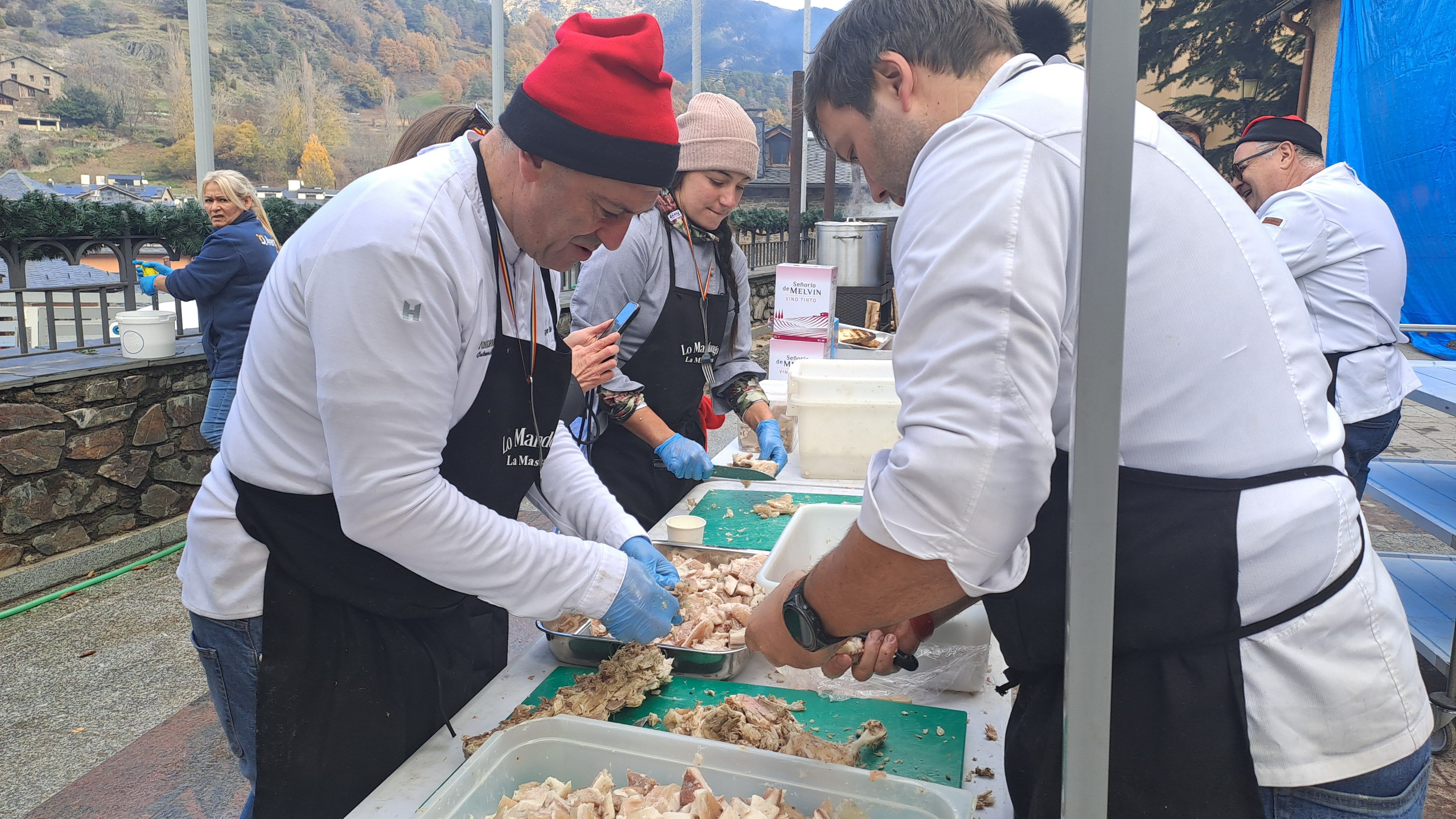 Preparatius del dinar.