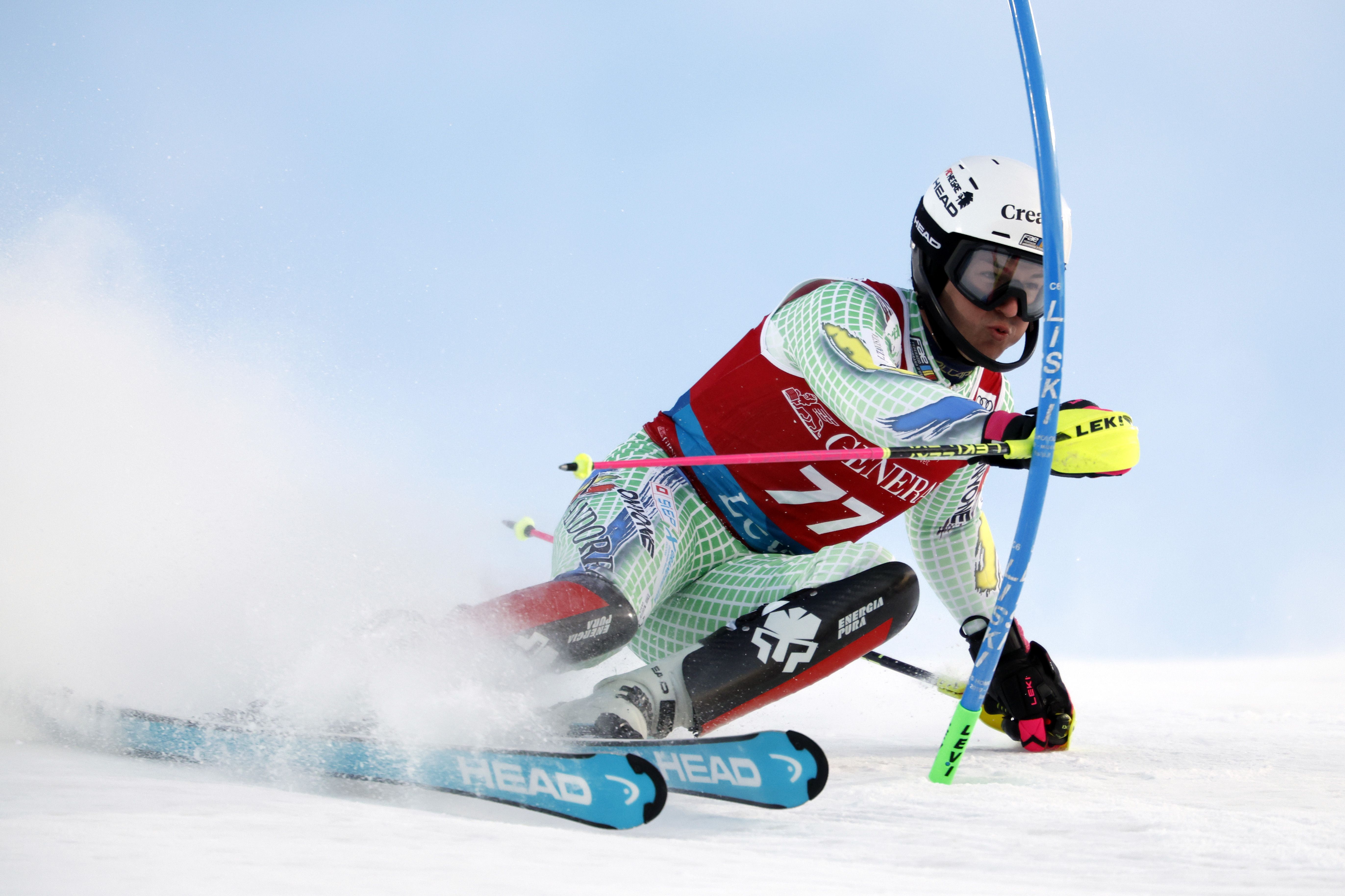 Bartumeu Gabriel, a l'eslàlom de la WC de Levi. Bartumeu Gabriel, a l'eslàlom de la WC de Levi.