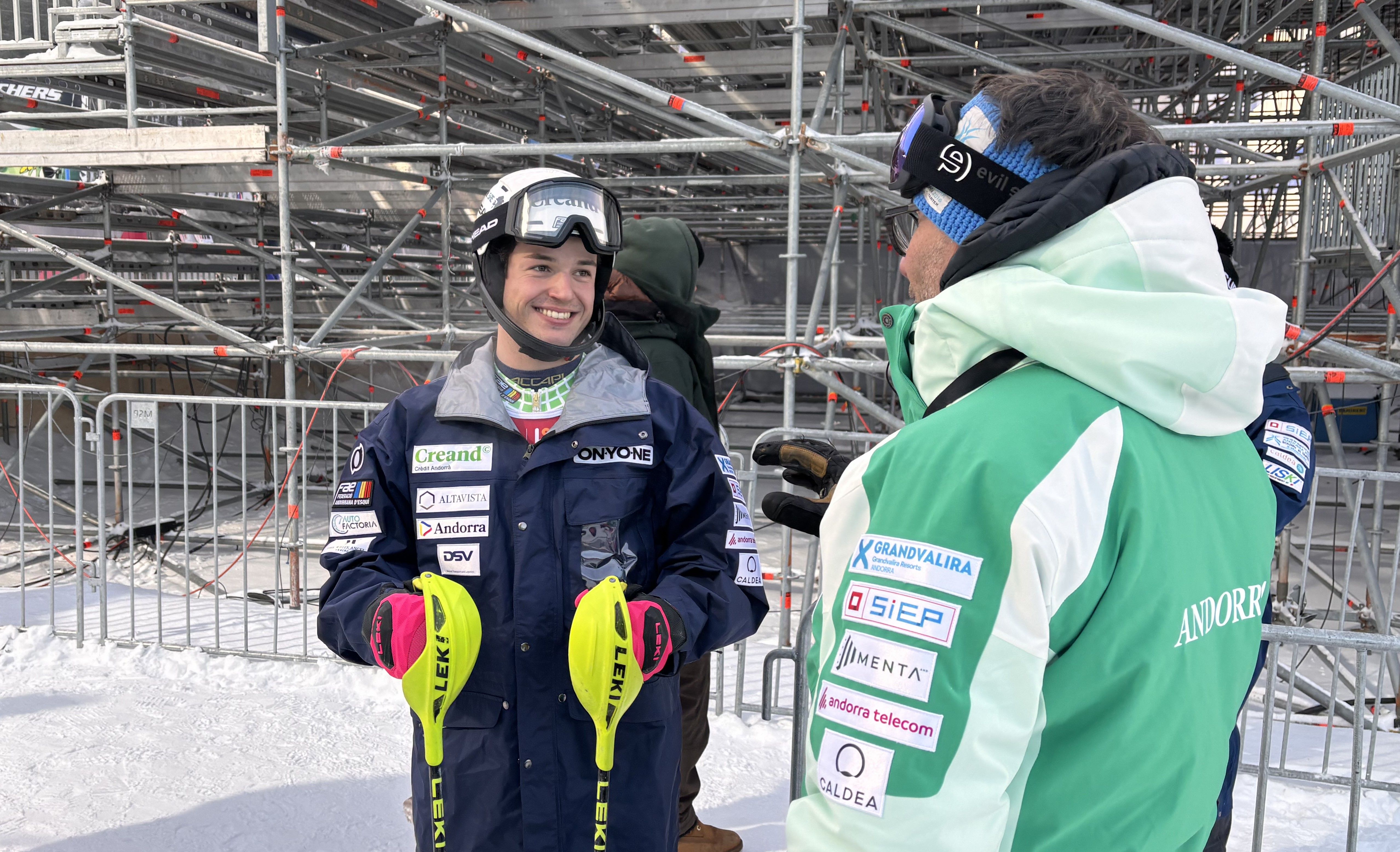Bartumeu Gabriel, a Levi, amb Fred Beauviel. Bartumeu Gabriel, a Levi, amb Fred Beauviel.