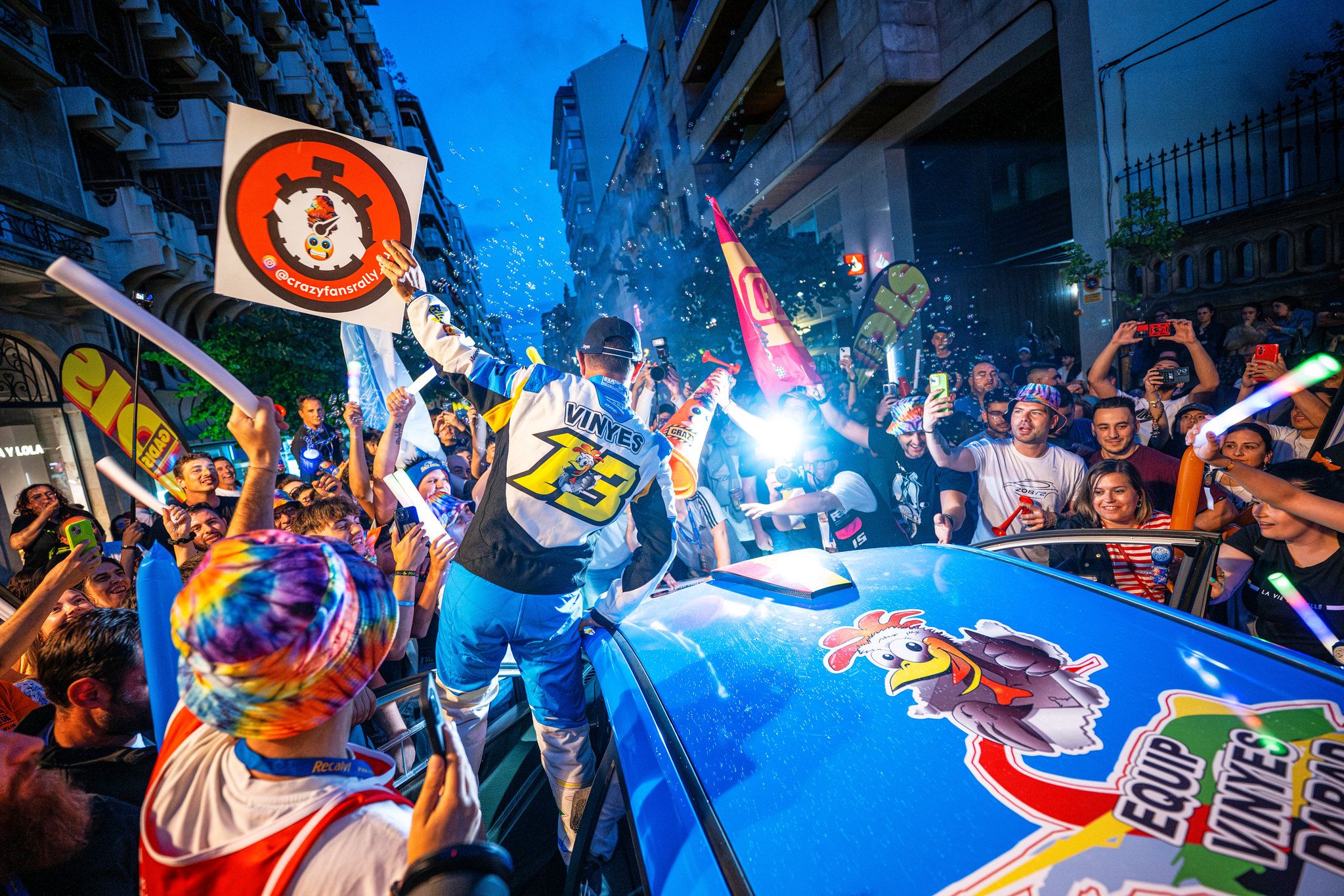Joan Vinyes, aquesta temporada al ral·li d'Ourense, a Galícia.