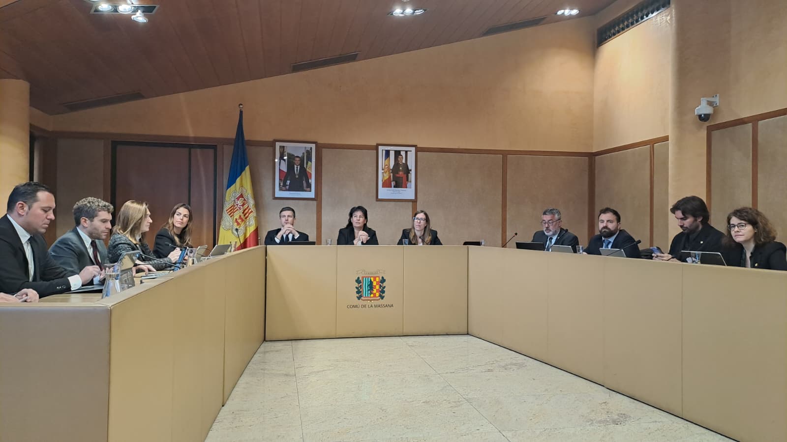 Un moment de la sessió de comú celebrada aquest dilluns a la Massana.