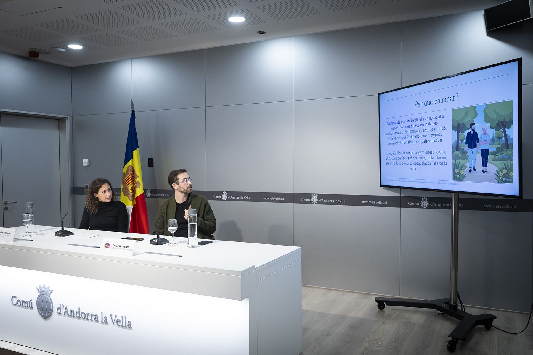 Presentació de l’informe de caminabilitat vinculat al projecte ‘Andorra la Vella: Ciutat amiga de la gent gran’.