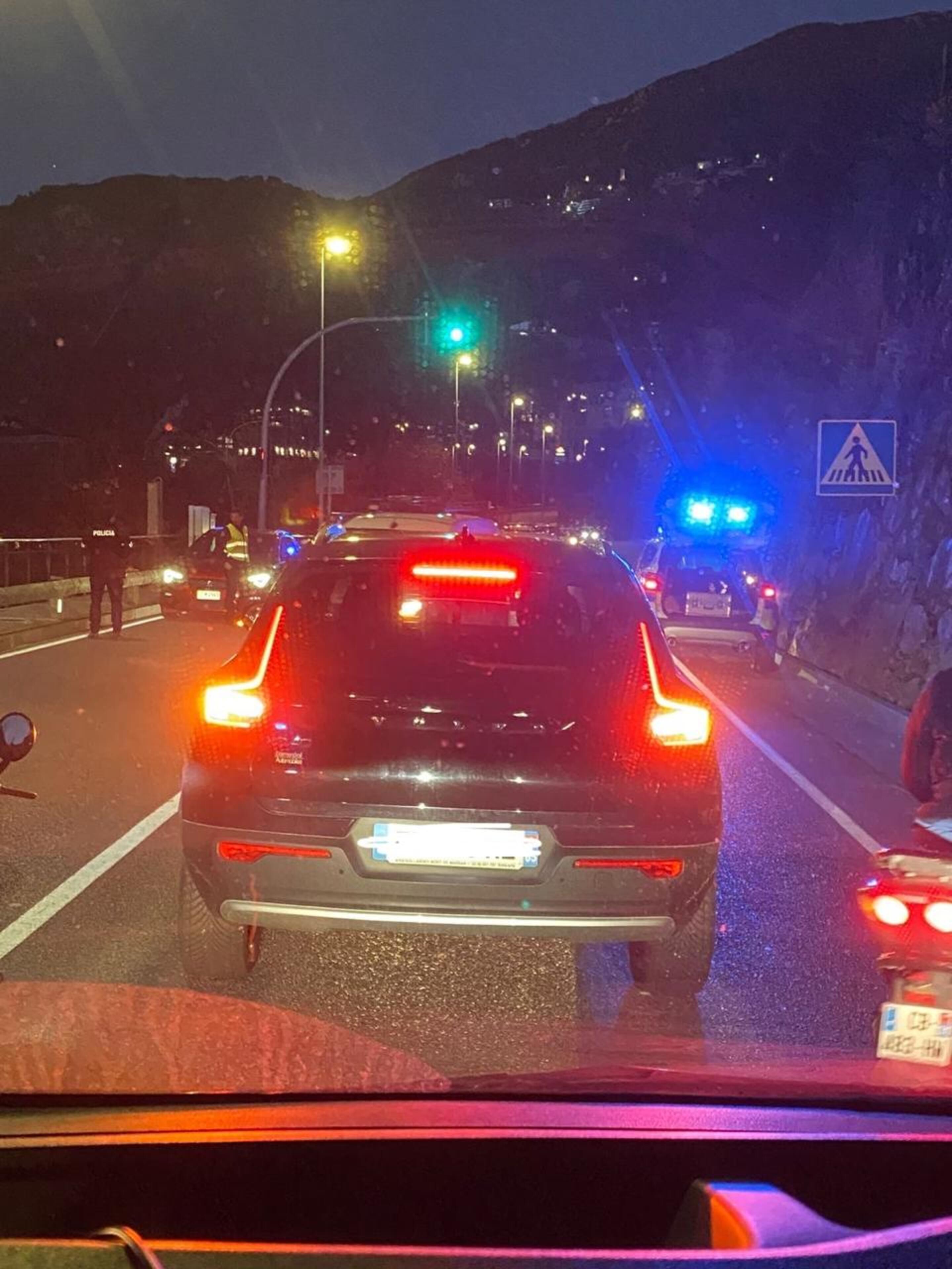 L'accident s'ha produït a la carretera de l'Obac, a l'altura de l'hotel Panorama.